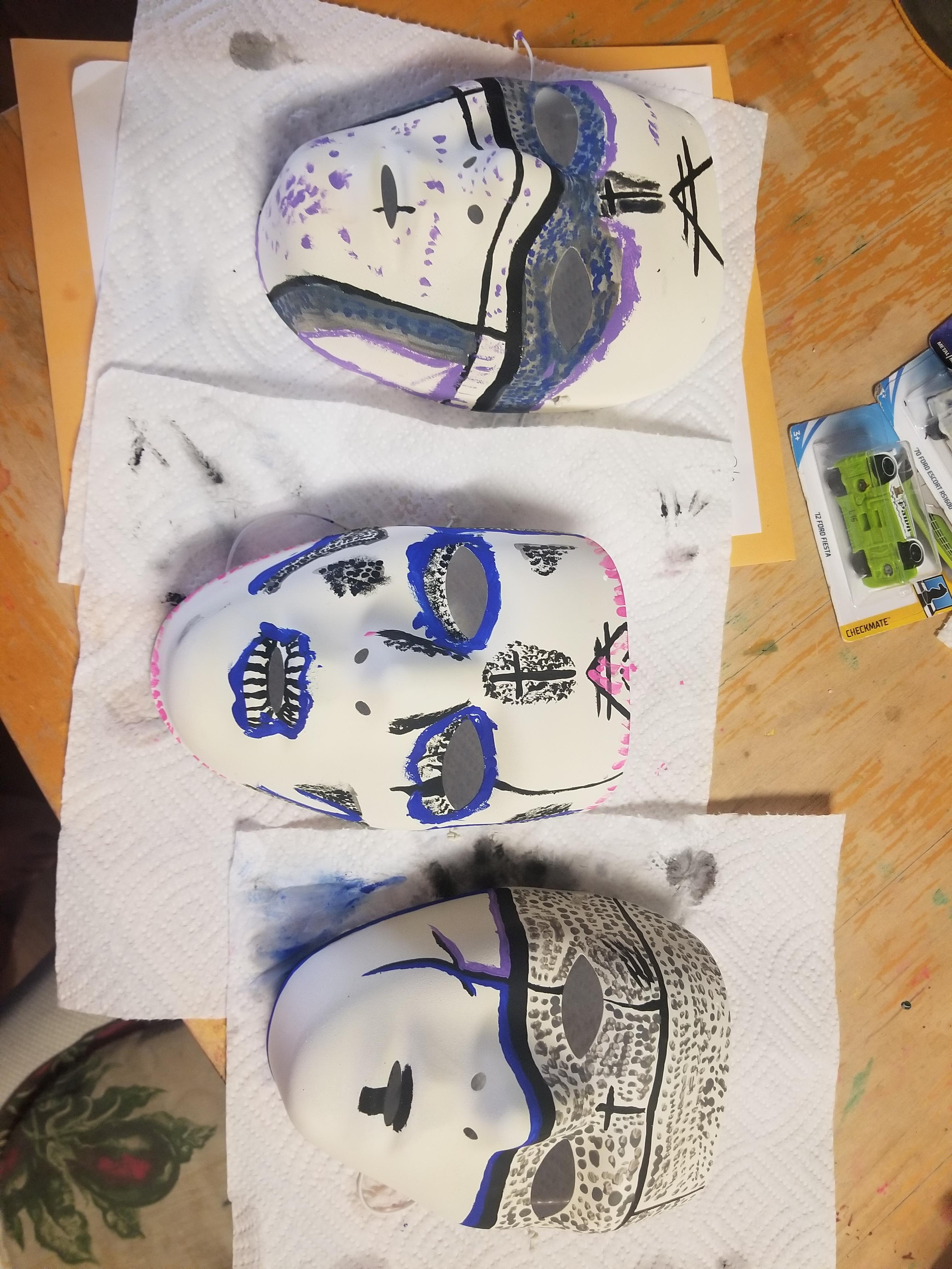Van helsing sisterhood masks for my kids and i with their own twists on