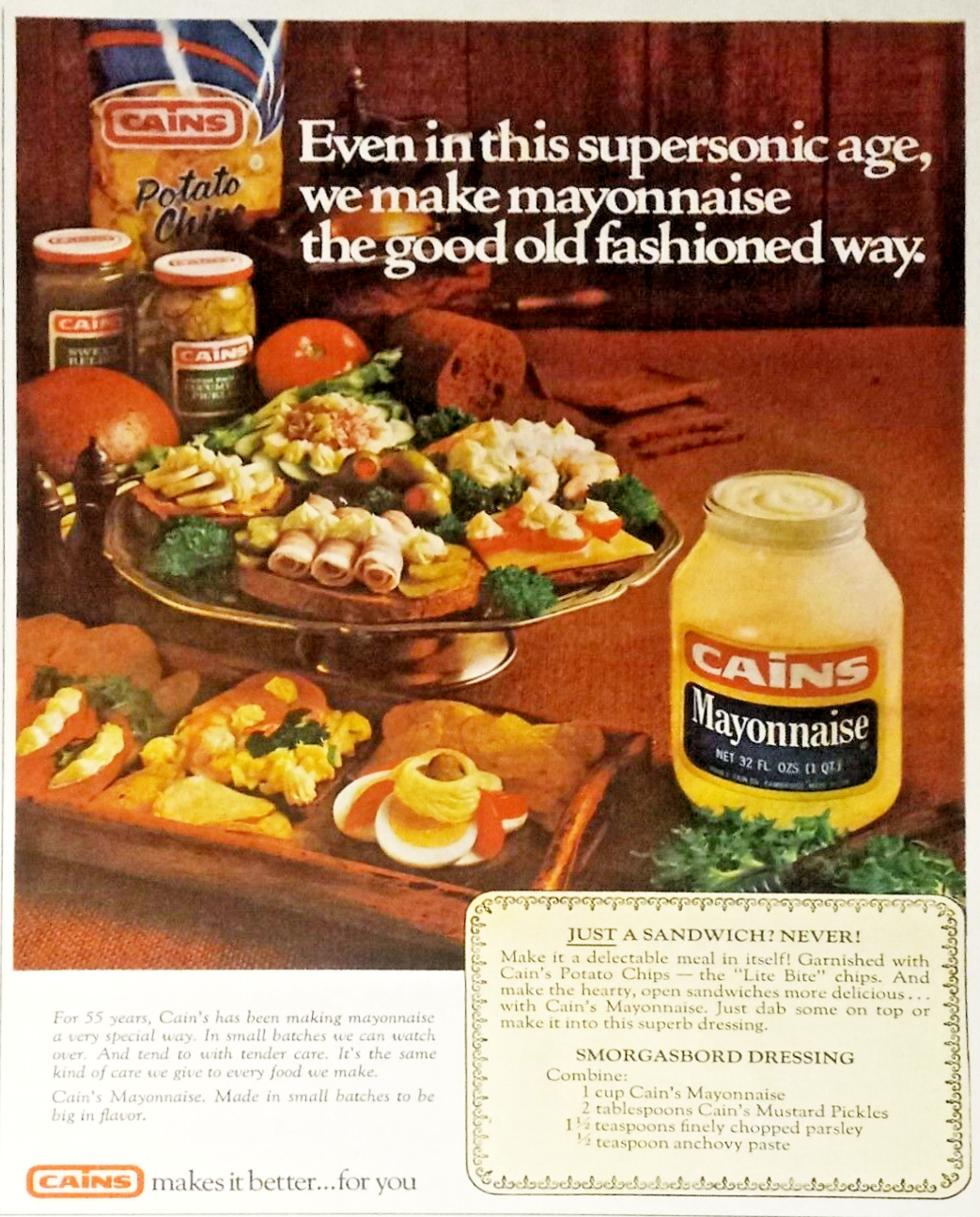 Cains Mayonnaise [1970] r/vintageads