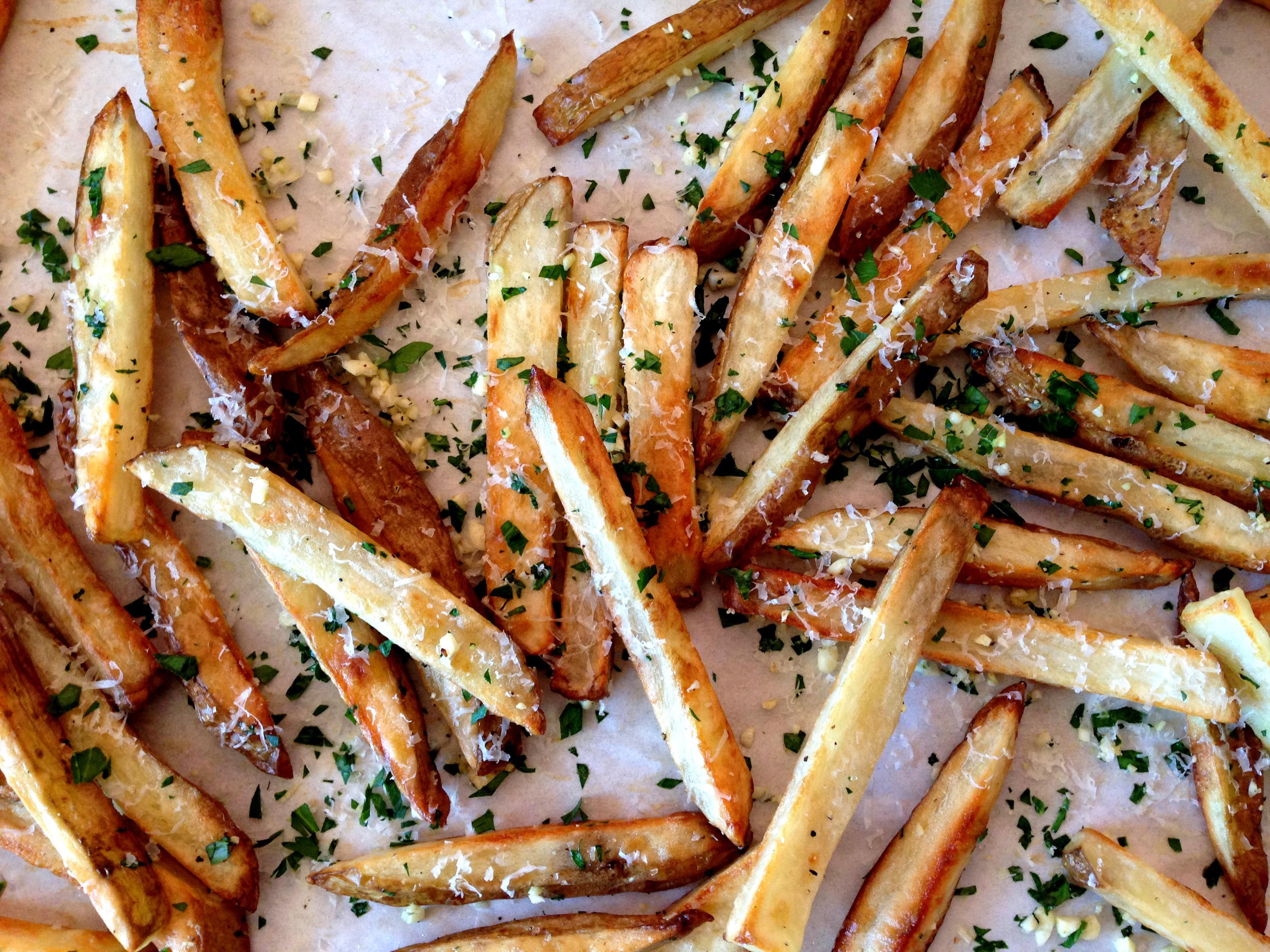 Oven Roasted Garlic Parmesan Fries Cheftini Hot Sex Picture