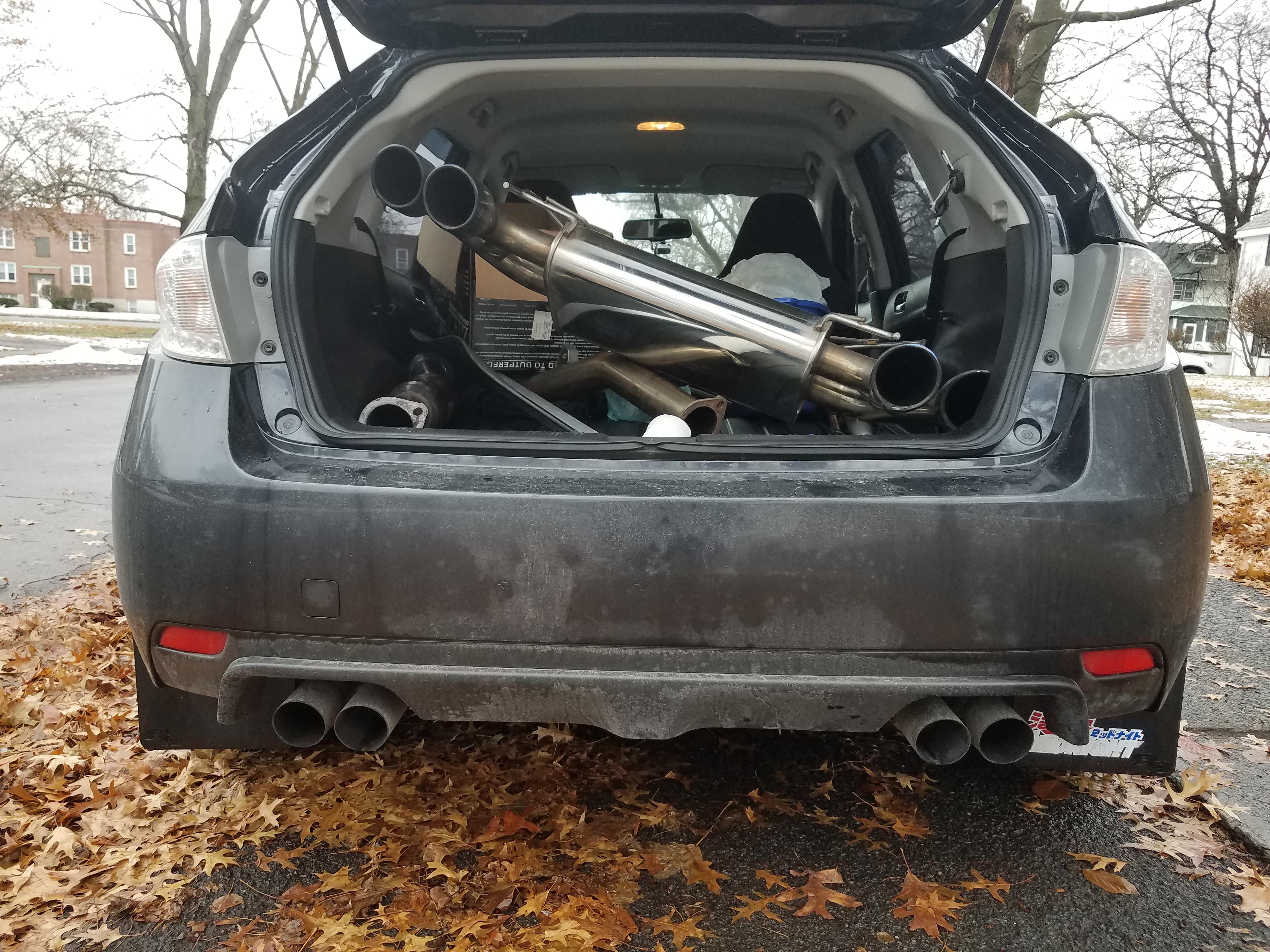 Exhaust tip size difference! r/WRX