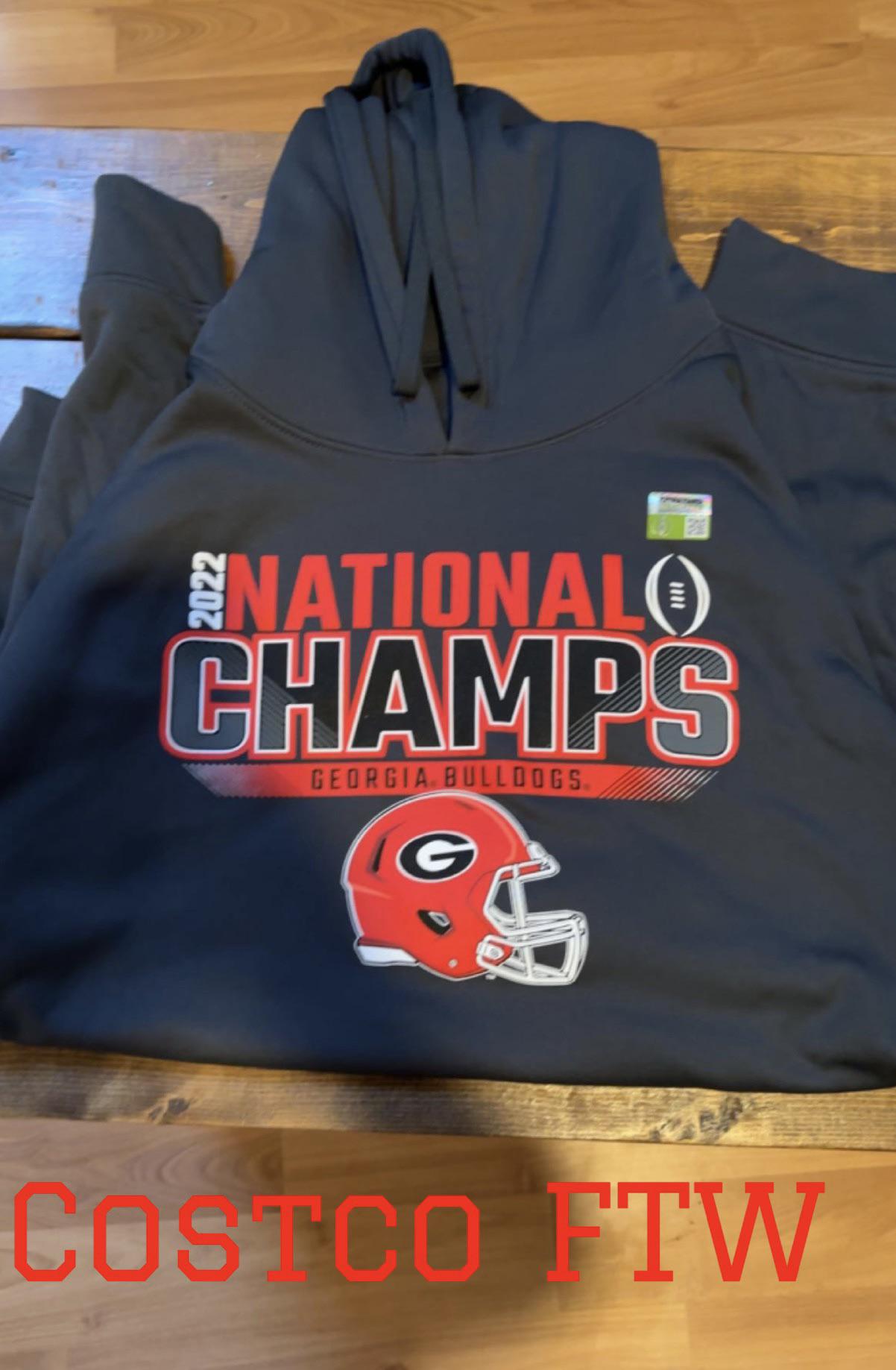 UGA 2022 National Championship Hoodie Kennesaw, GA, USA r/Costco