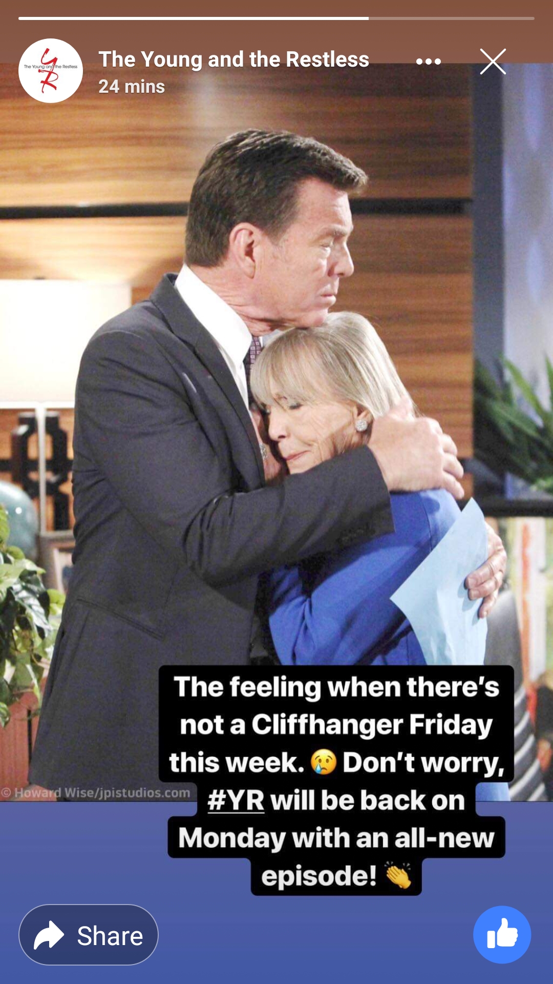 Y&R Facebook Story we'll get through this! youngandtherestless