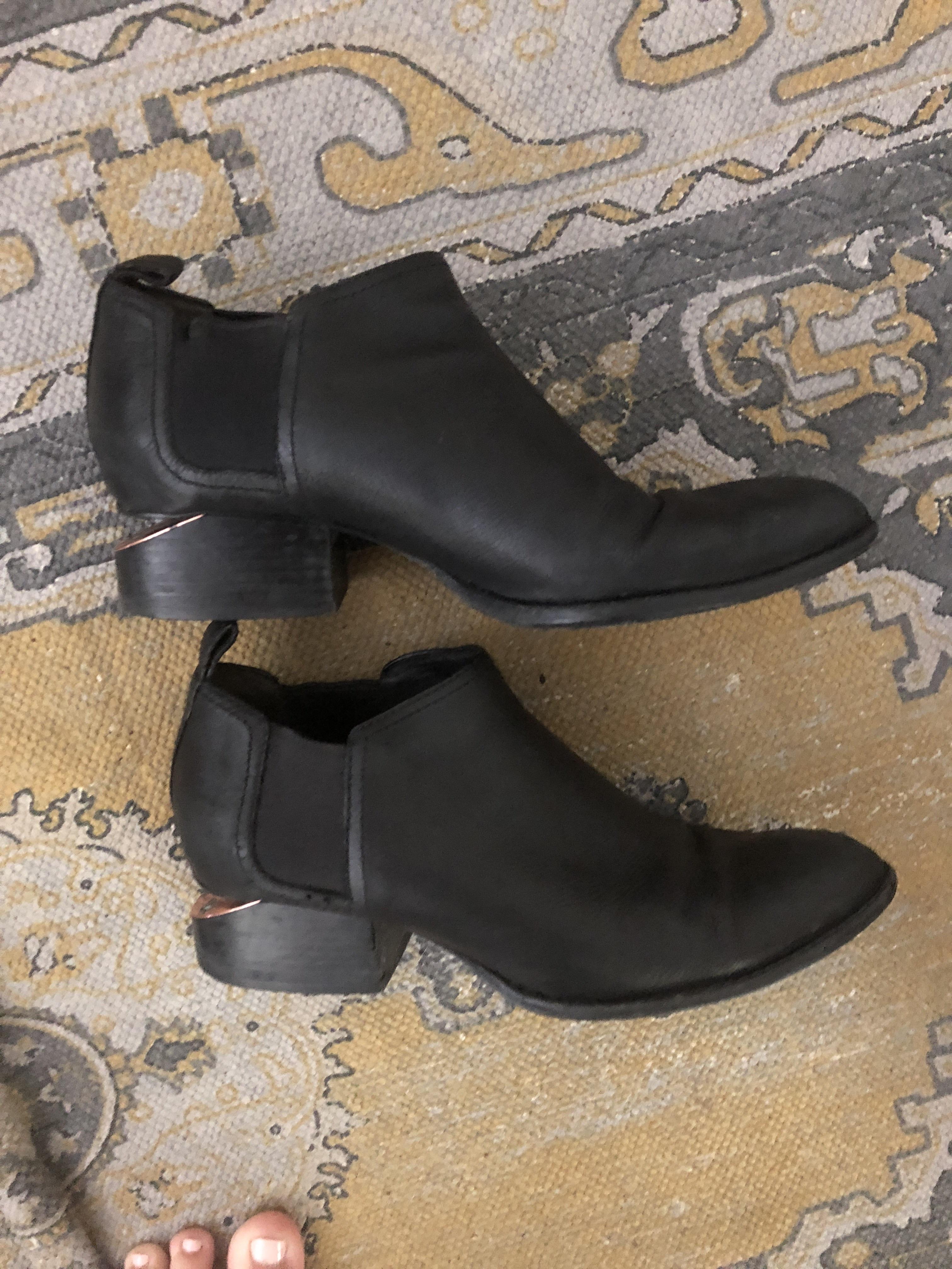 Alexander Wang Rose Gold Kori boots for 12! Best find so far