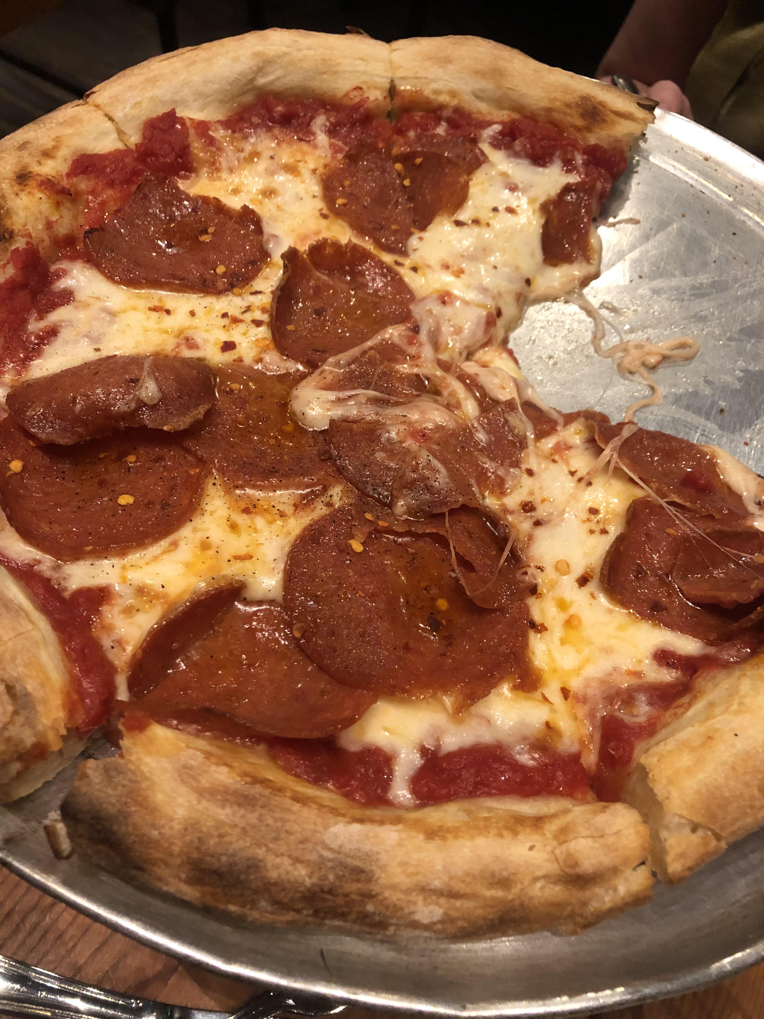 Ate this in Napa Valley while on Vacation Velo Pizza, delicious Pizza