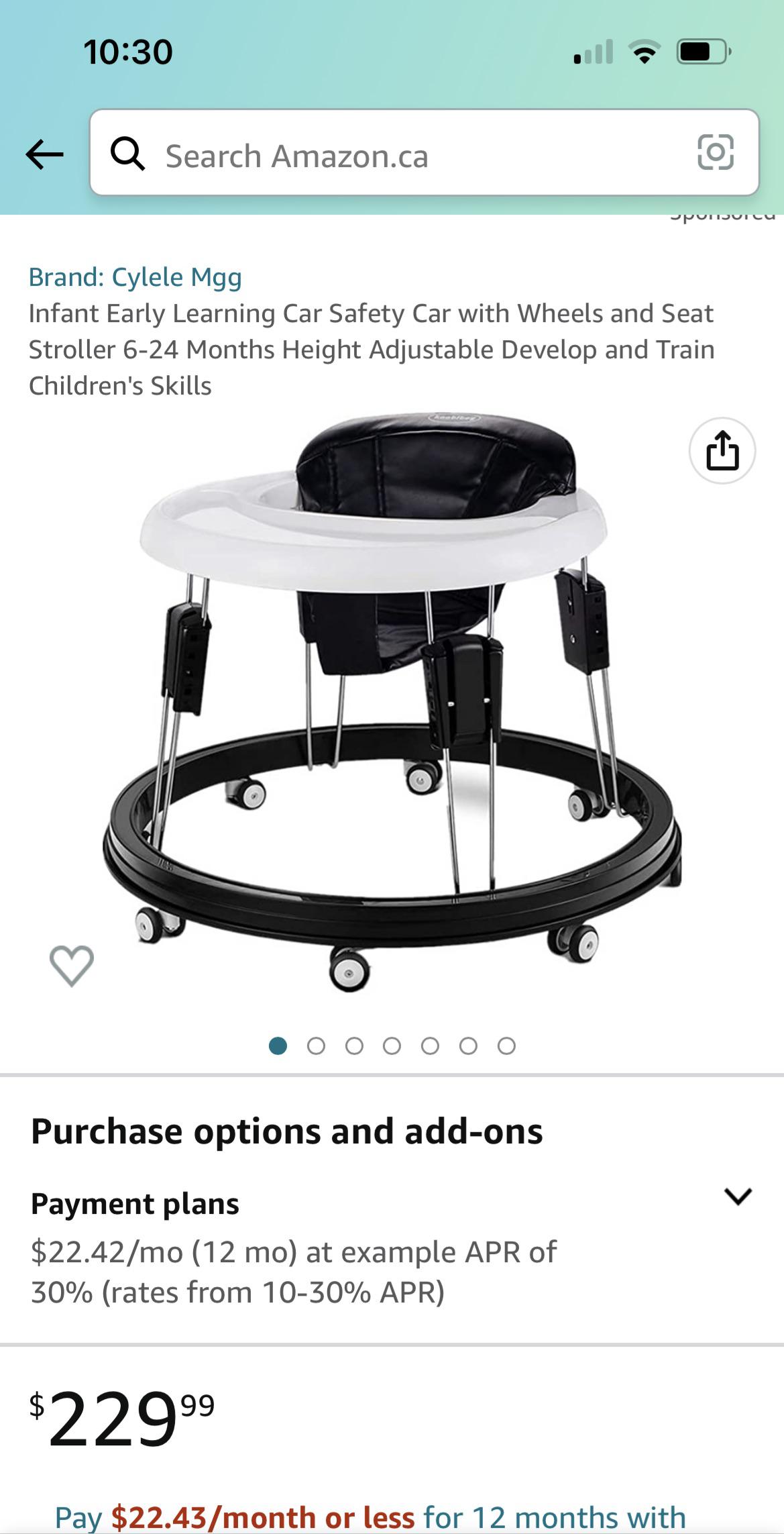 Aren’t wheeled sit in walkers illegal in Canada? I can’t figure out how