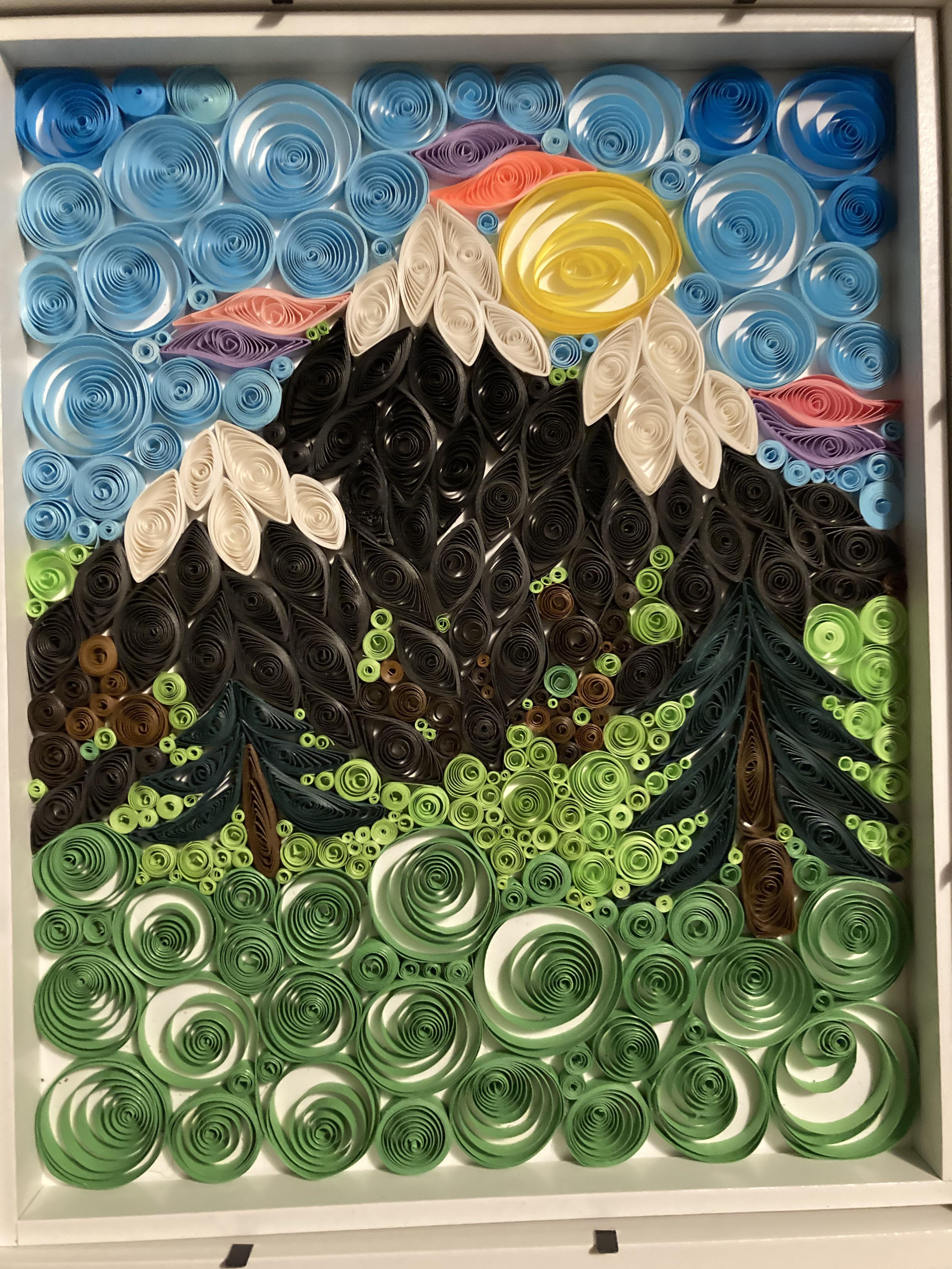 Mountain Scene! r/quilling