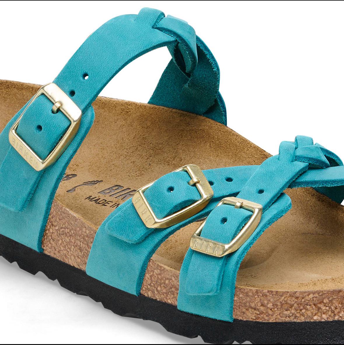 How to soften rough leather oiled, under the braided parts? (Franca