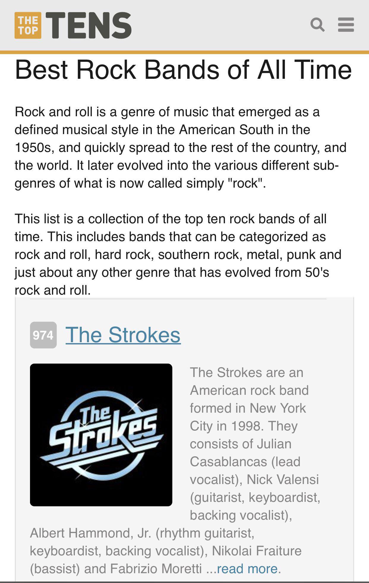 TheTopTens confirmed unwavy r/TheStrokes