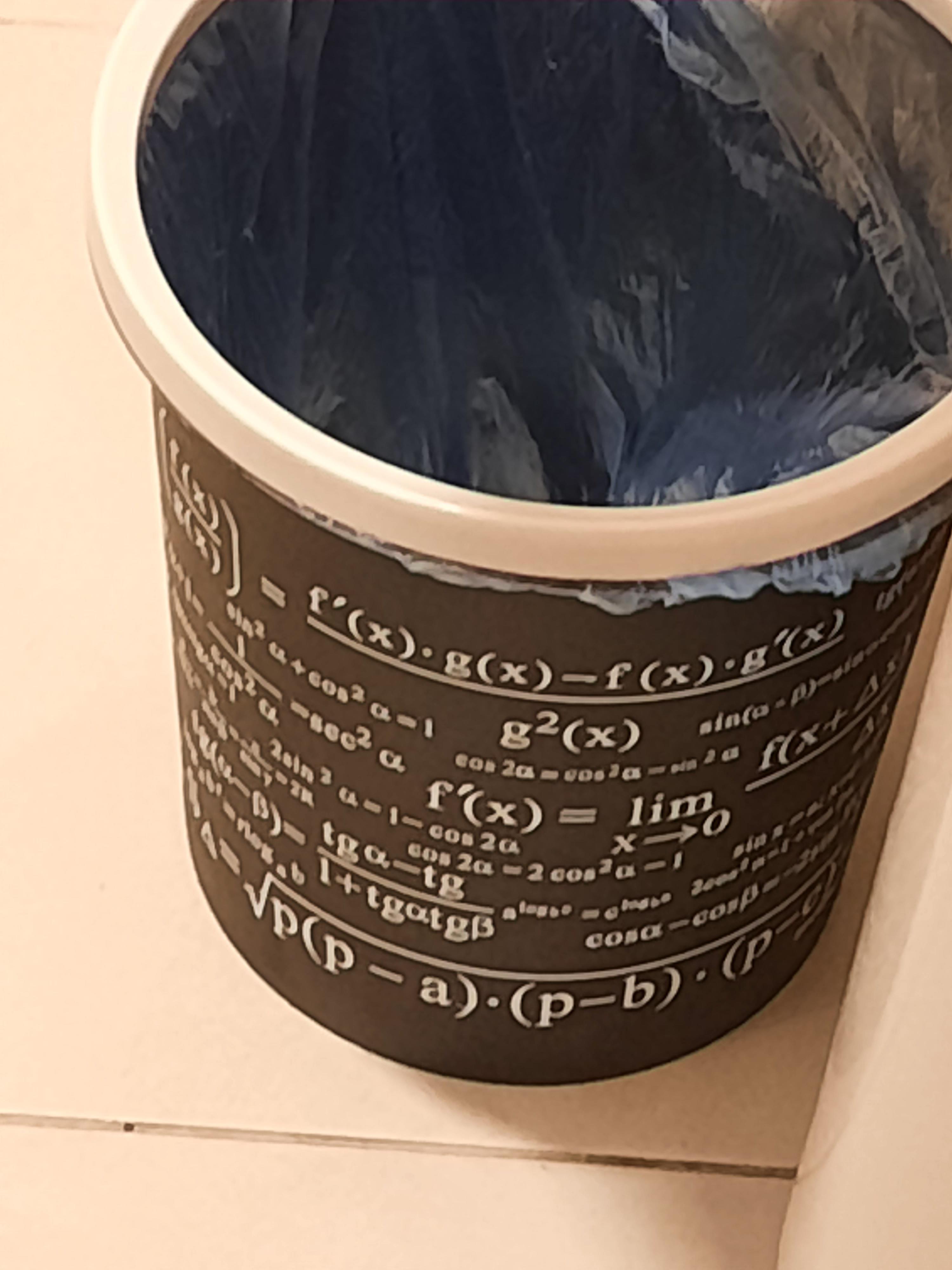 Tomorrow is my JEE , the dustbin tryna help me . GOOD DUSTBIN 👍 r