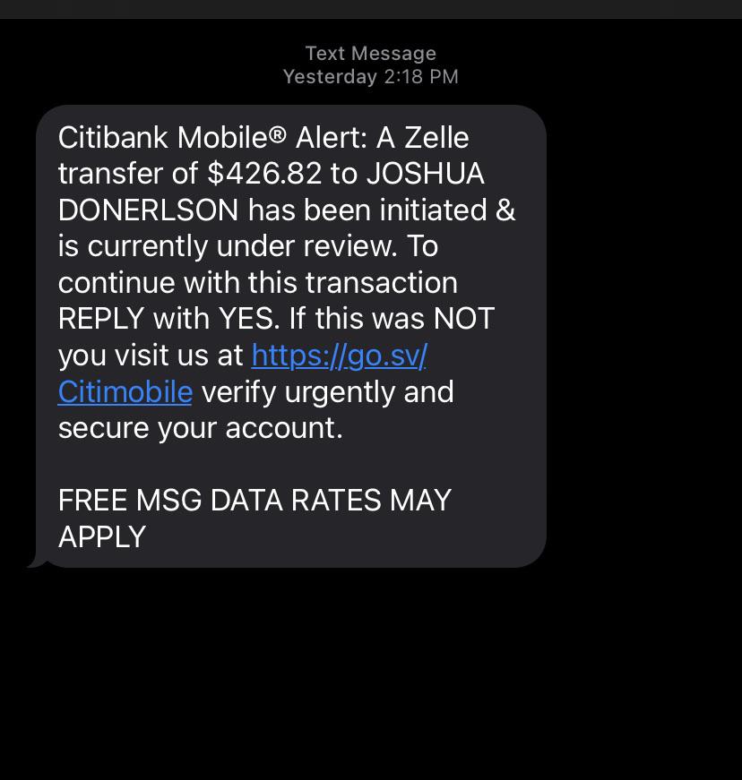 I don’t have Zelle, a CitiBank account, nor do I have 462 dollars to