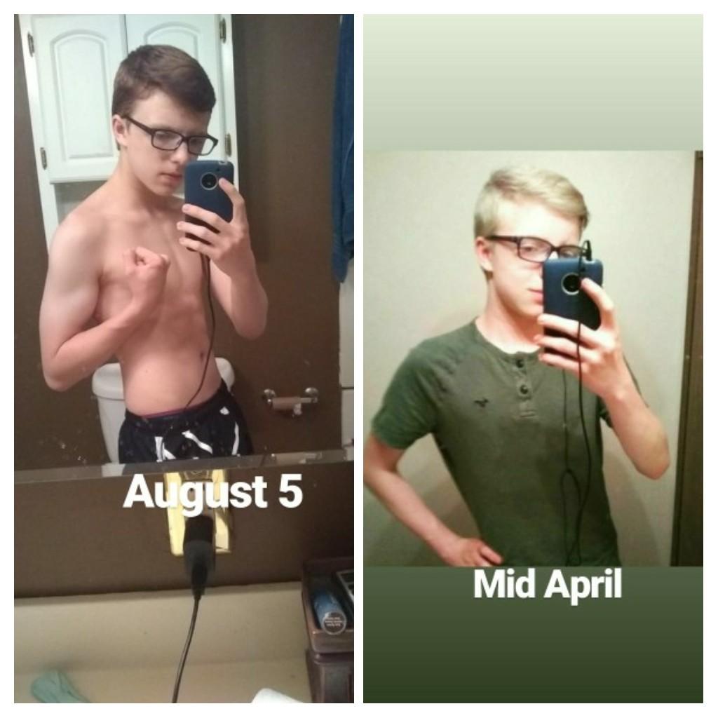 14 y/o 116.8 lbs/52.9 kg 5'4"/1.6m ive been exercising for about 3