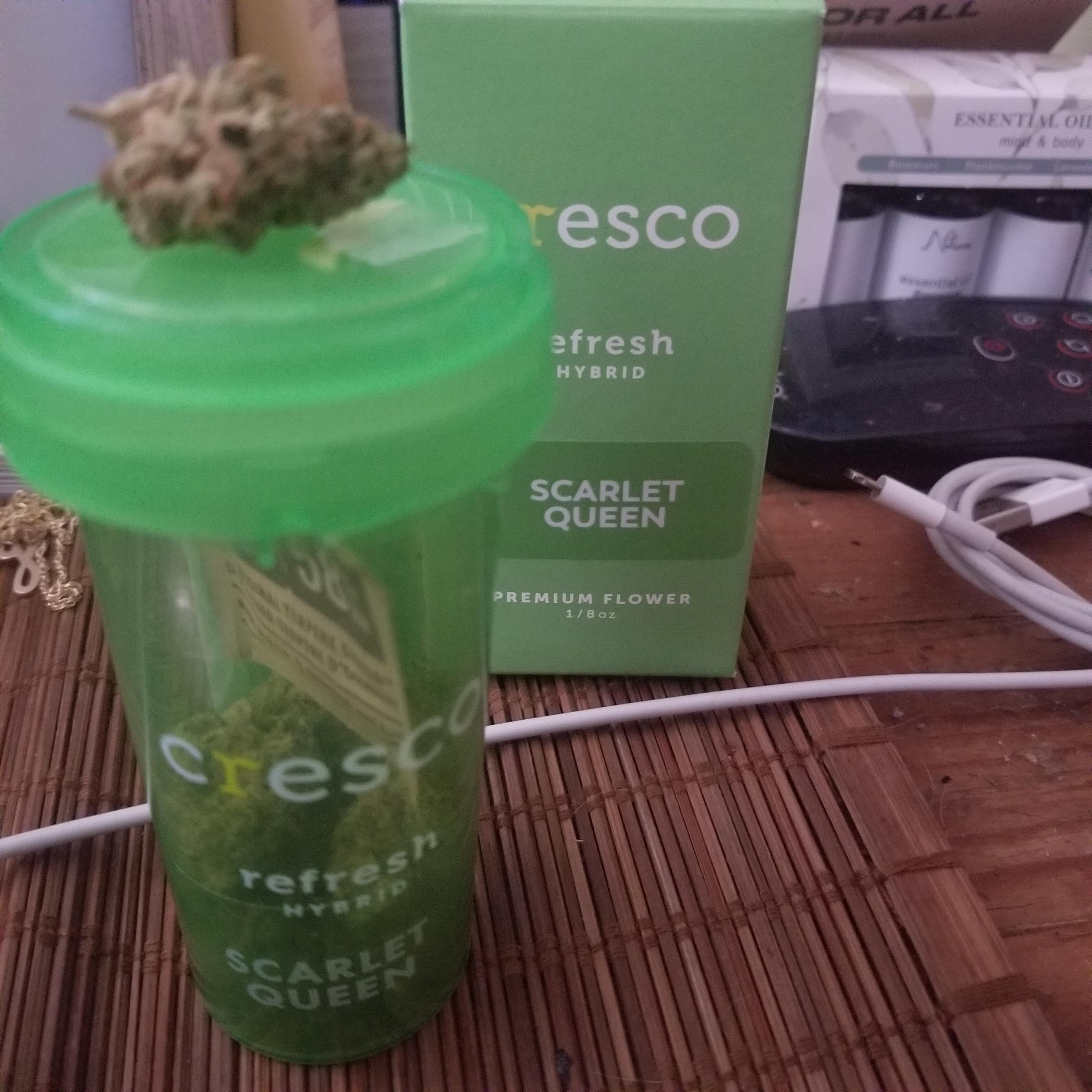 Cresco Scarlet Queen is horrible. Smells like some bad chemical, taste