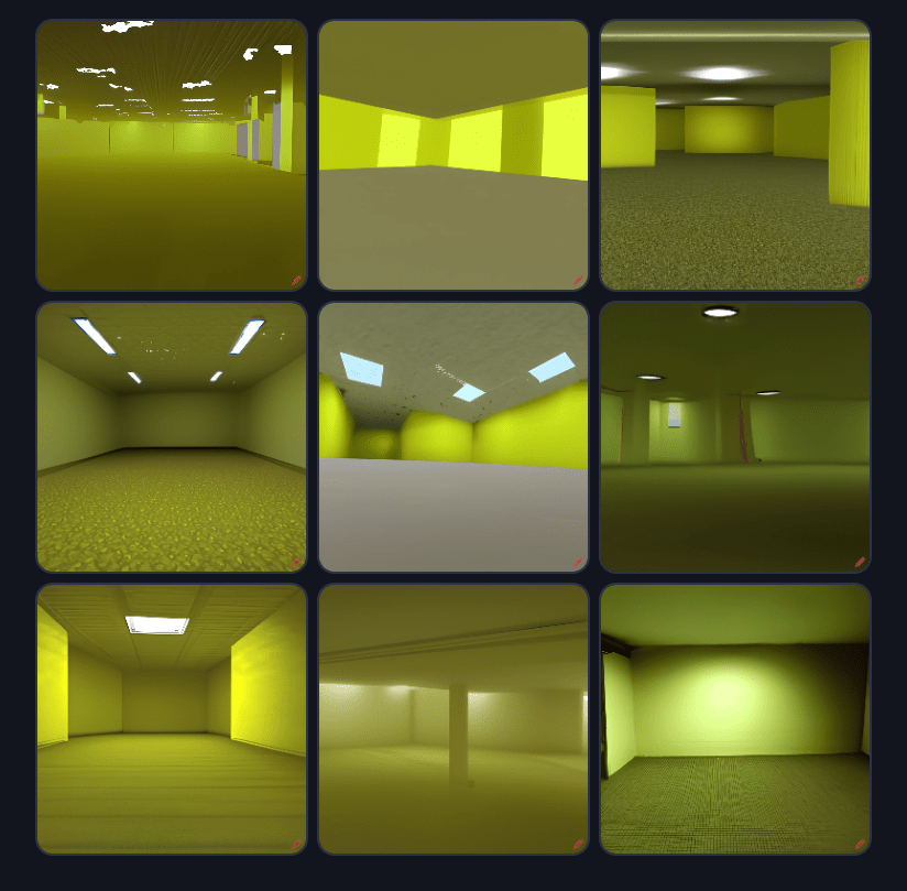 I Asked craiyon To Draw the backrooms r/backrooms