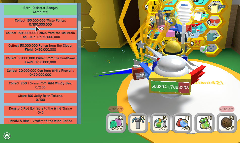 10th Spirit Bear quest. I'm coming for you petal wand r/BeeSwarmSimulator