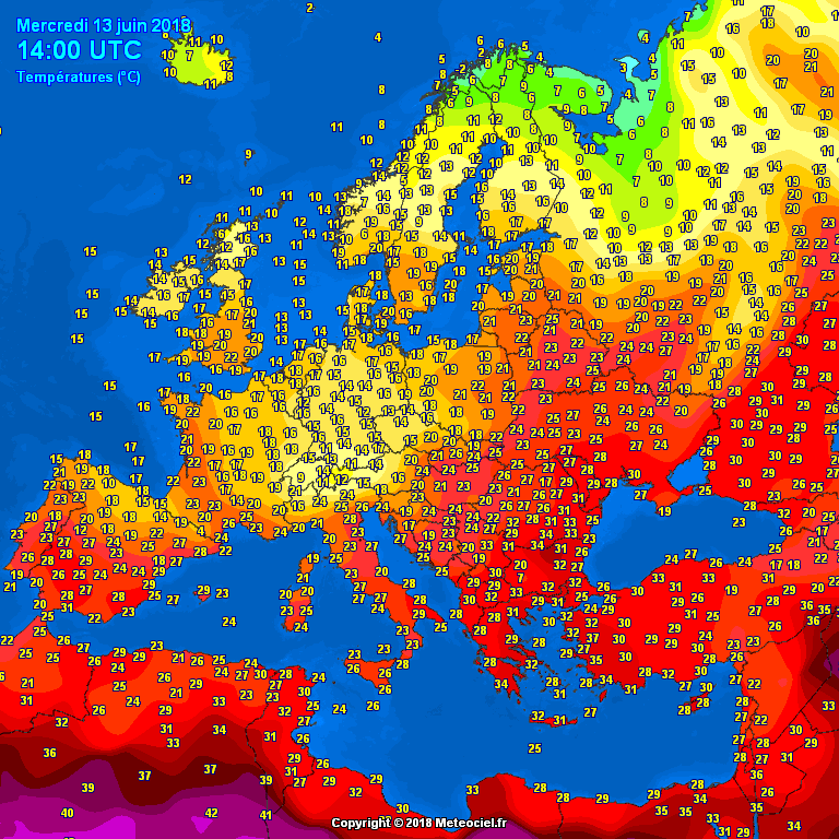 Thirteenth day of June. It's finally warm where it's supposed to be