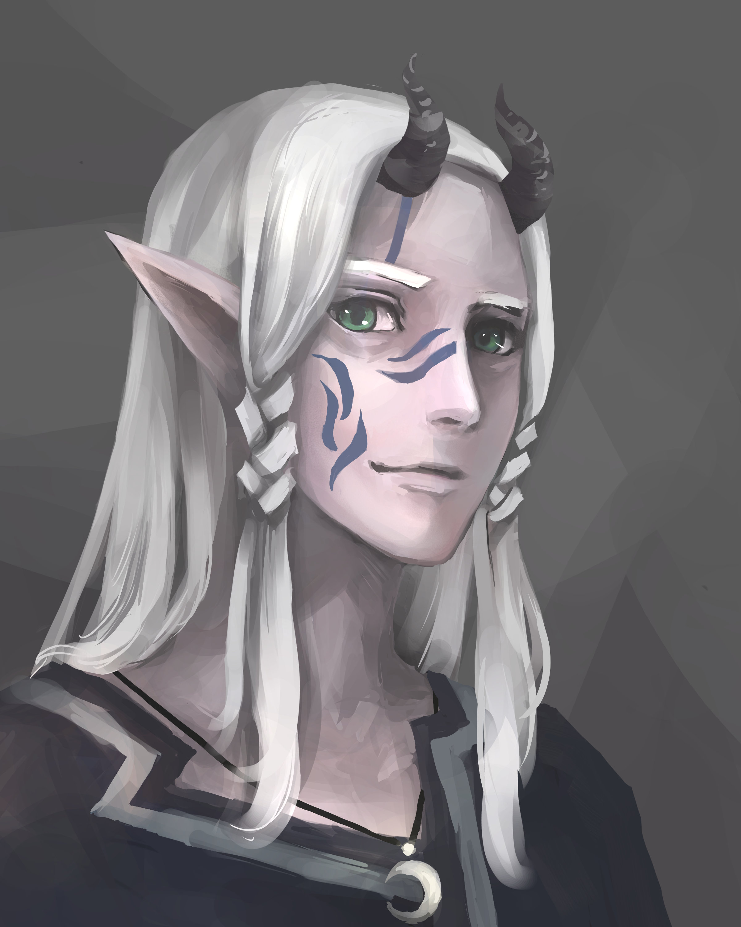 Moonshadow Elf drawing