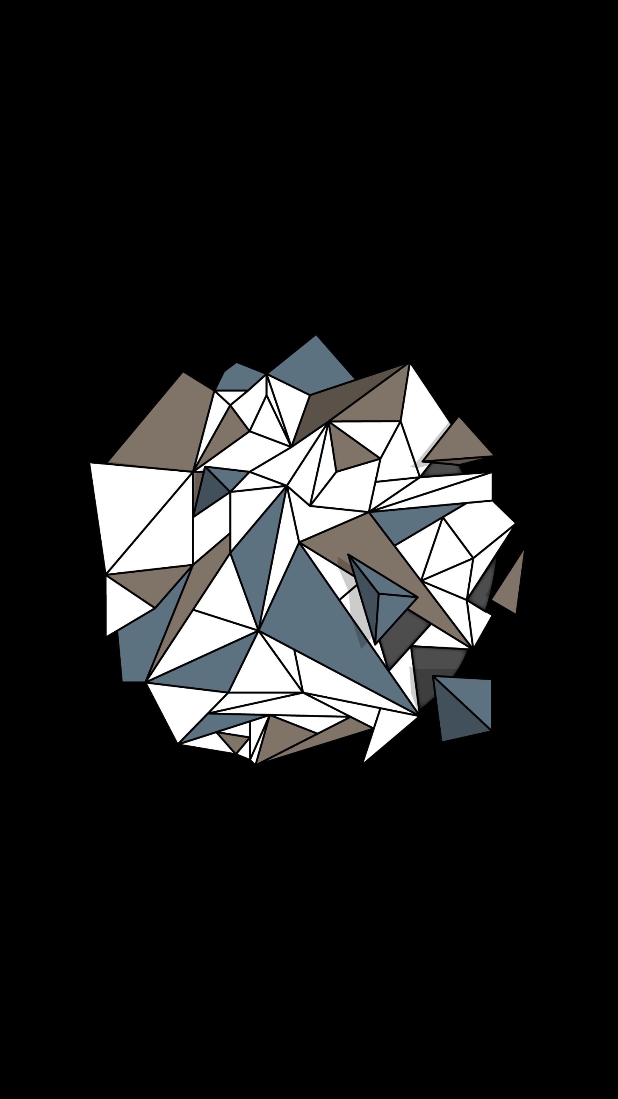 Geometric Orb (2160x3840) r/Amoledbackgrounds