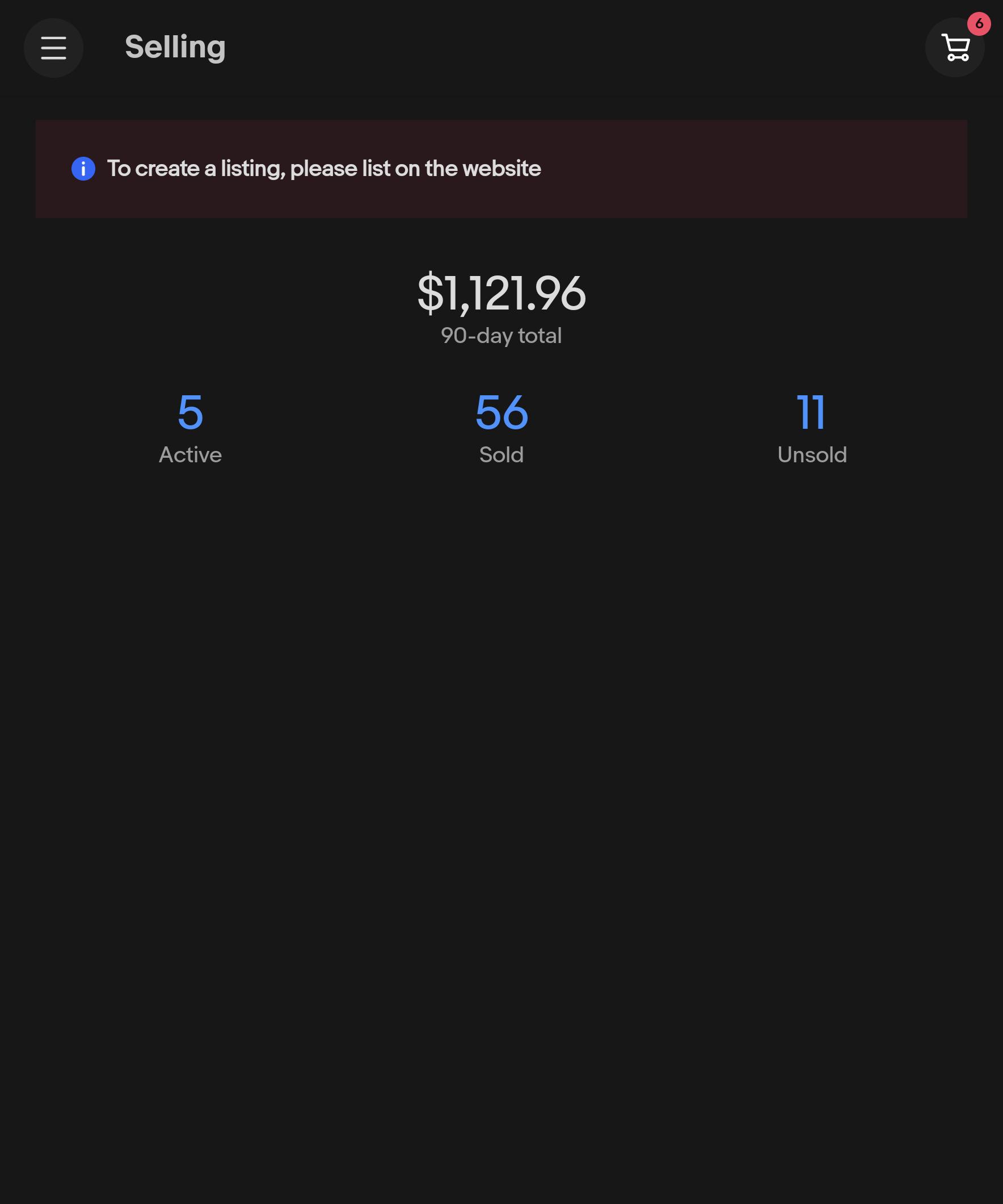 Can't list from ebay app anymore r/GalaxyFold