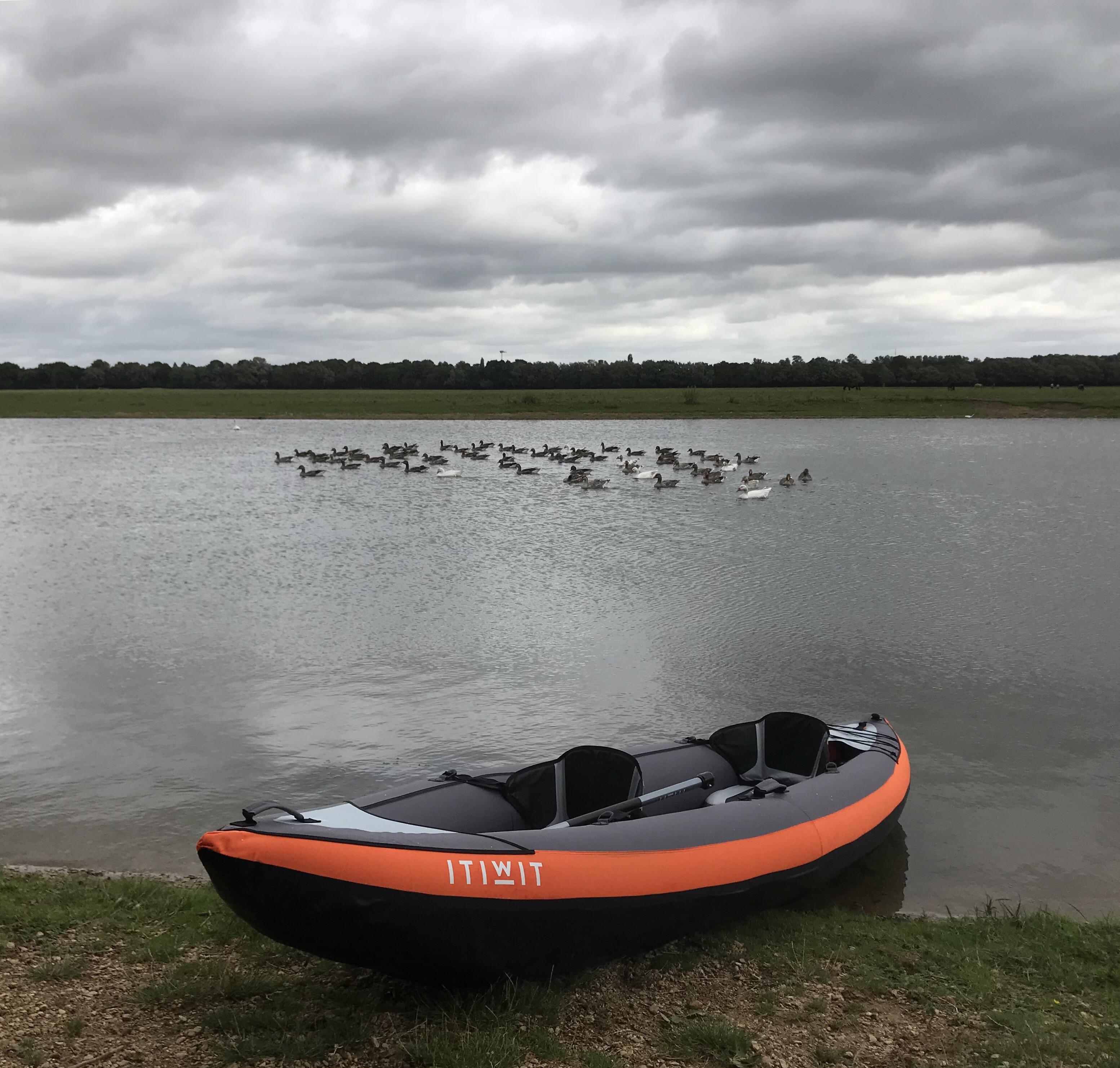 Second outing on the Thames in our first inflatable kayak r/Kayaking