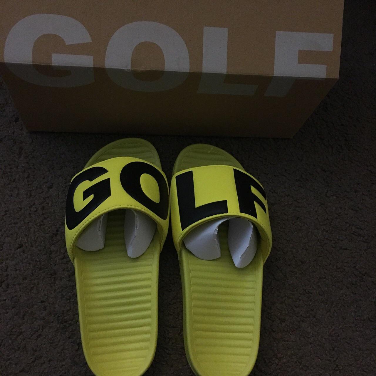 Selling brand new size 7 slides r/Golfwang