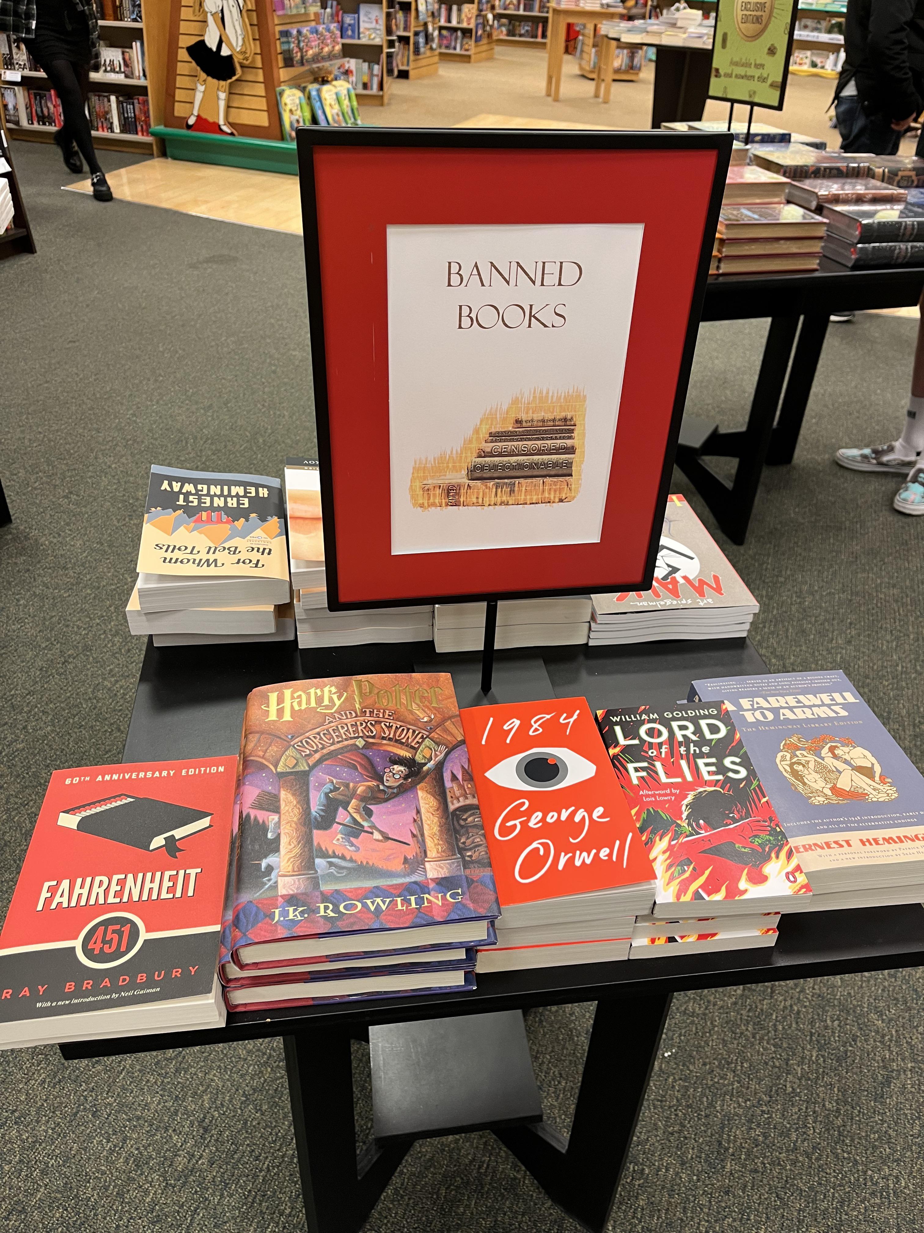 My local B&N has Harry Potter in the banned books section. r