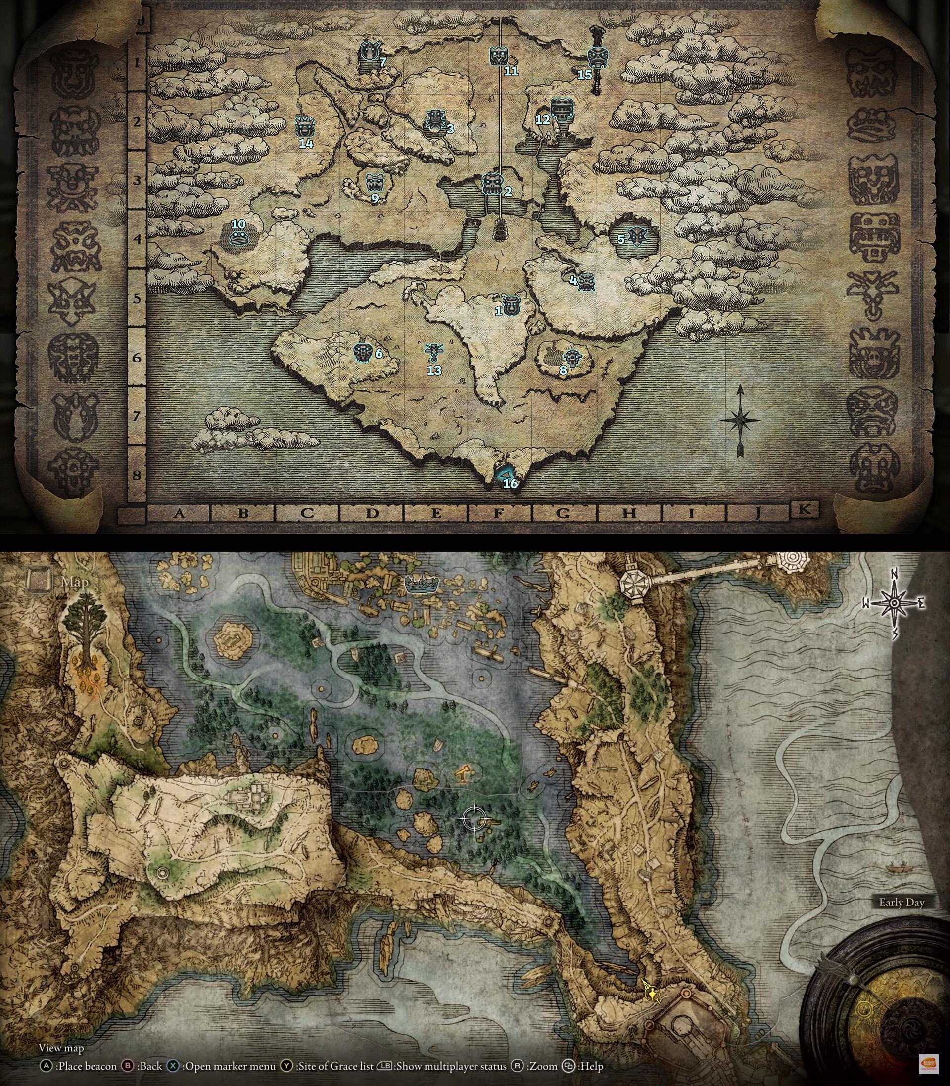 The map looks absolutely It reminds me of the one in Shadow of the Colossus r/Eldenring