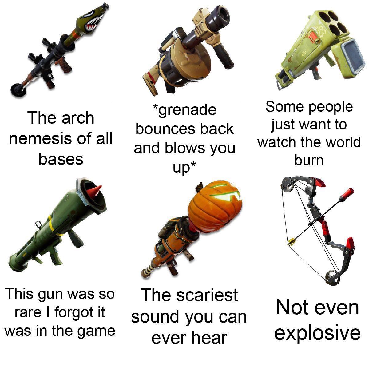 Explosive description sheet r/FortNiteBR