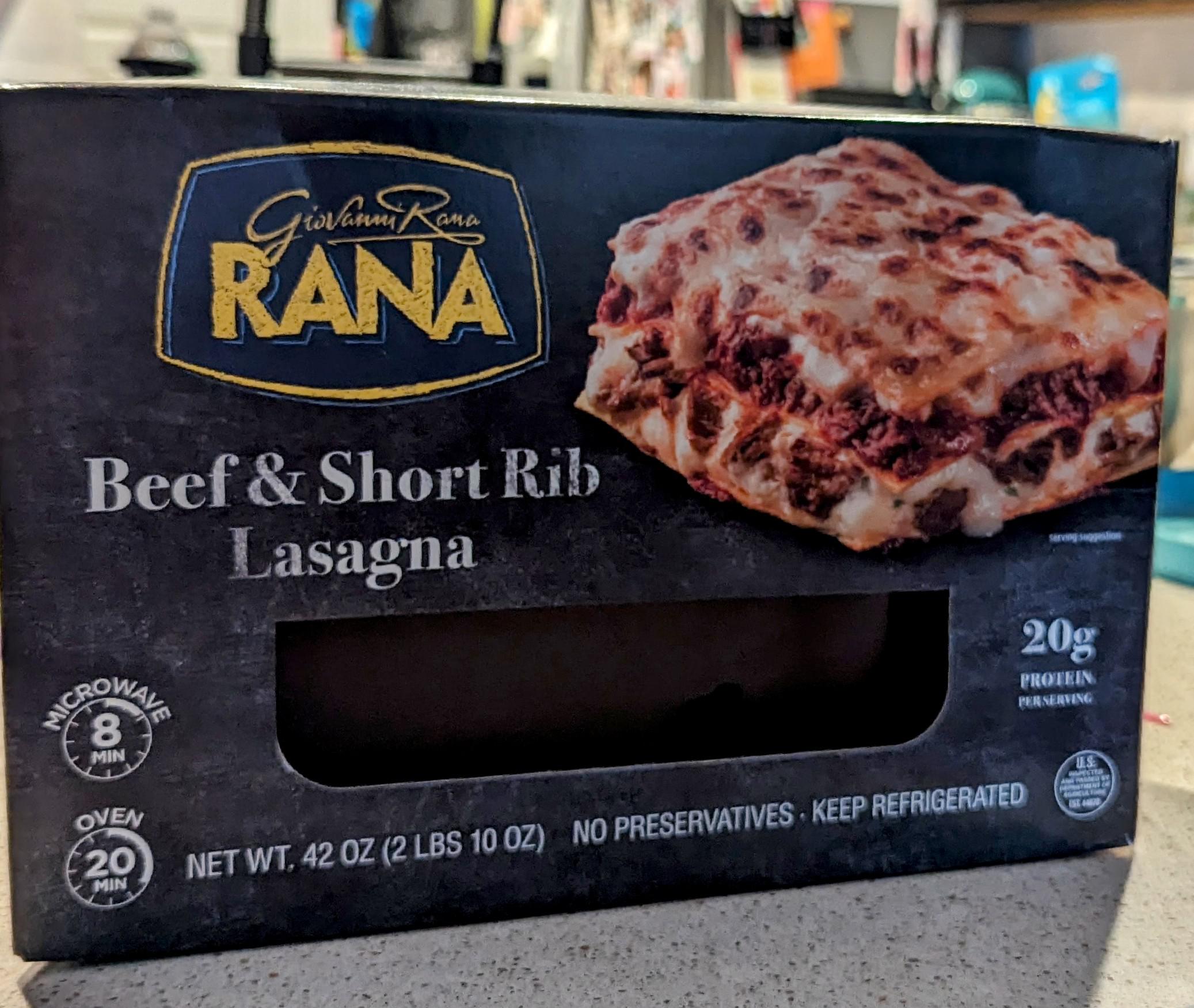 Rana Beef & Short Rib Lasagna is not good r/Costco