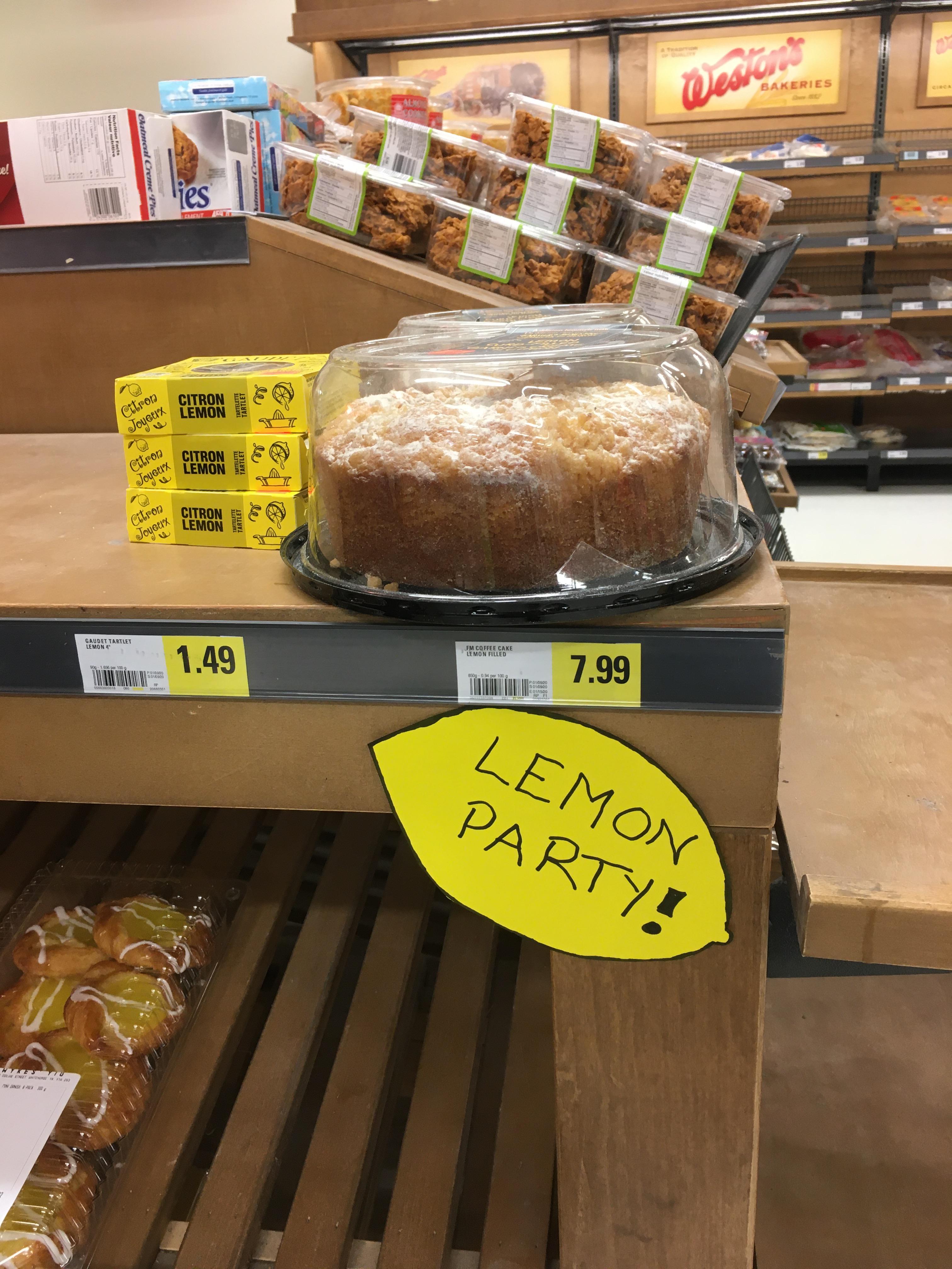 The grocery store I go to is having a lemon party. r/theyknew
