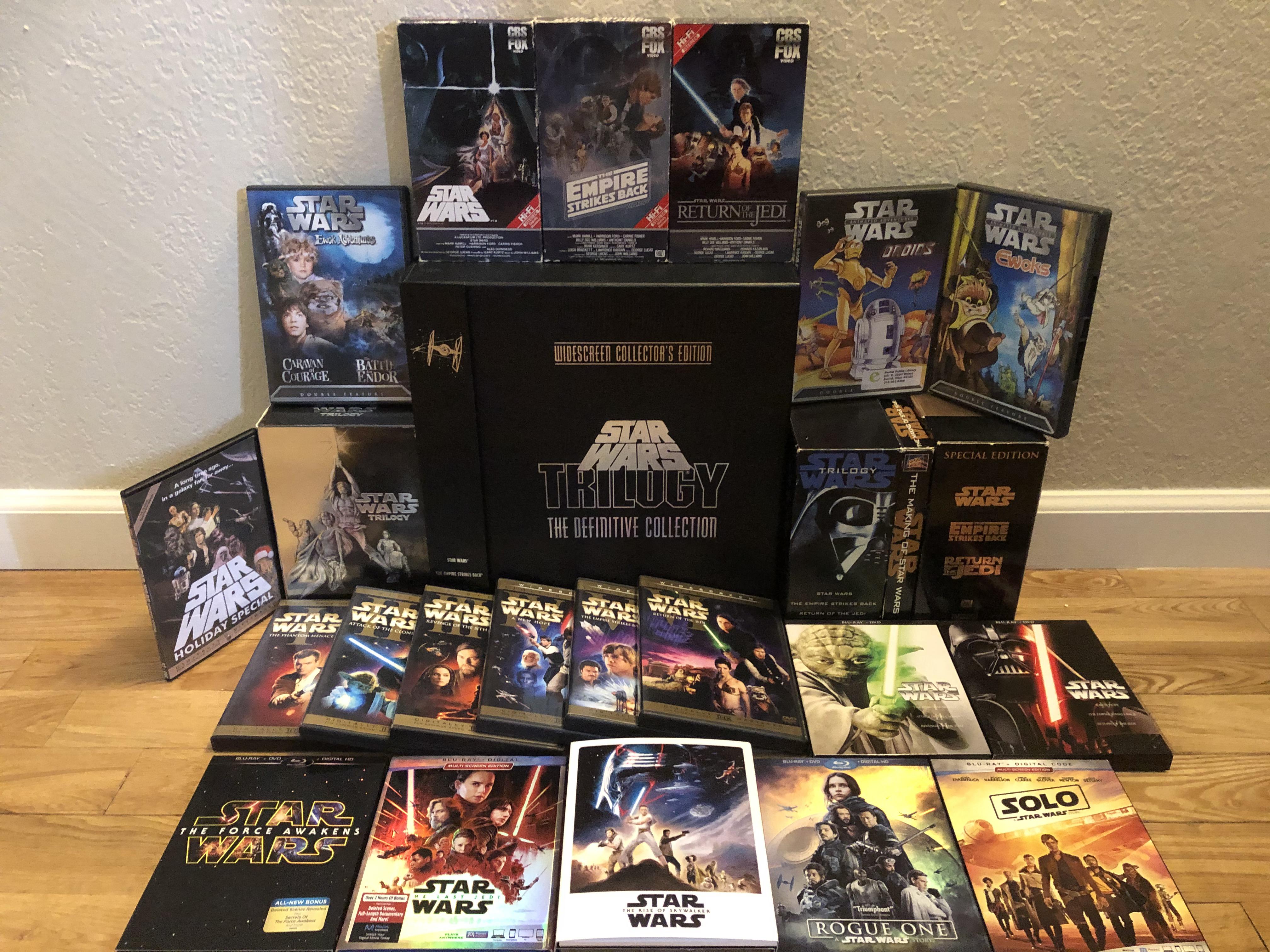 Current Star Wars Collection. r/dvdcollection