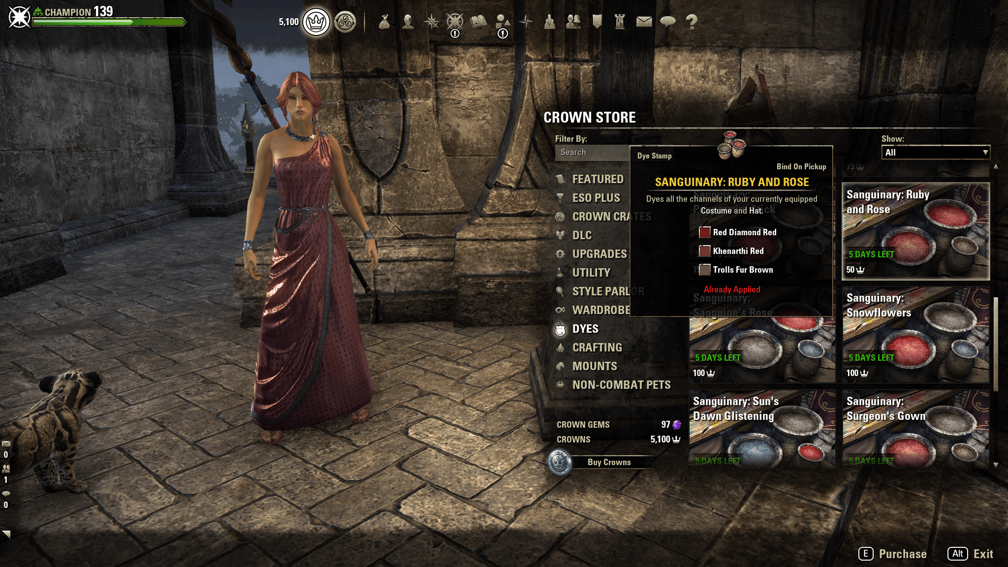 Shiny red dyes are finally in the crown store
