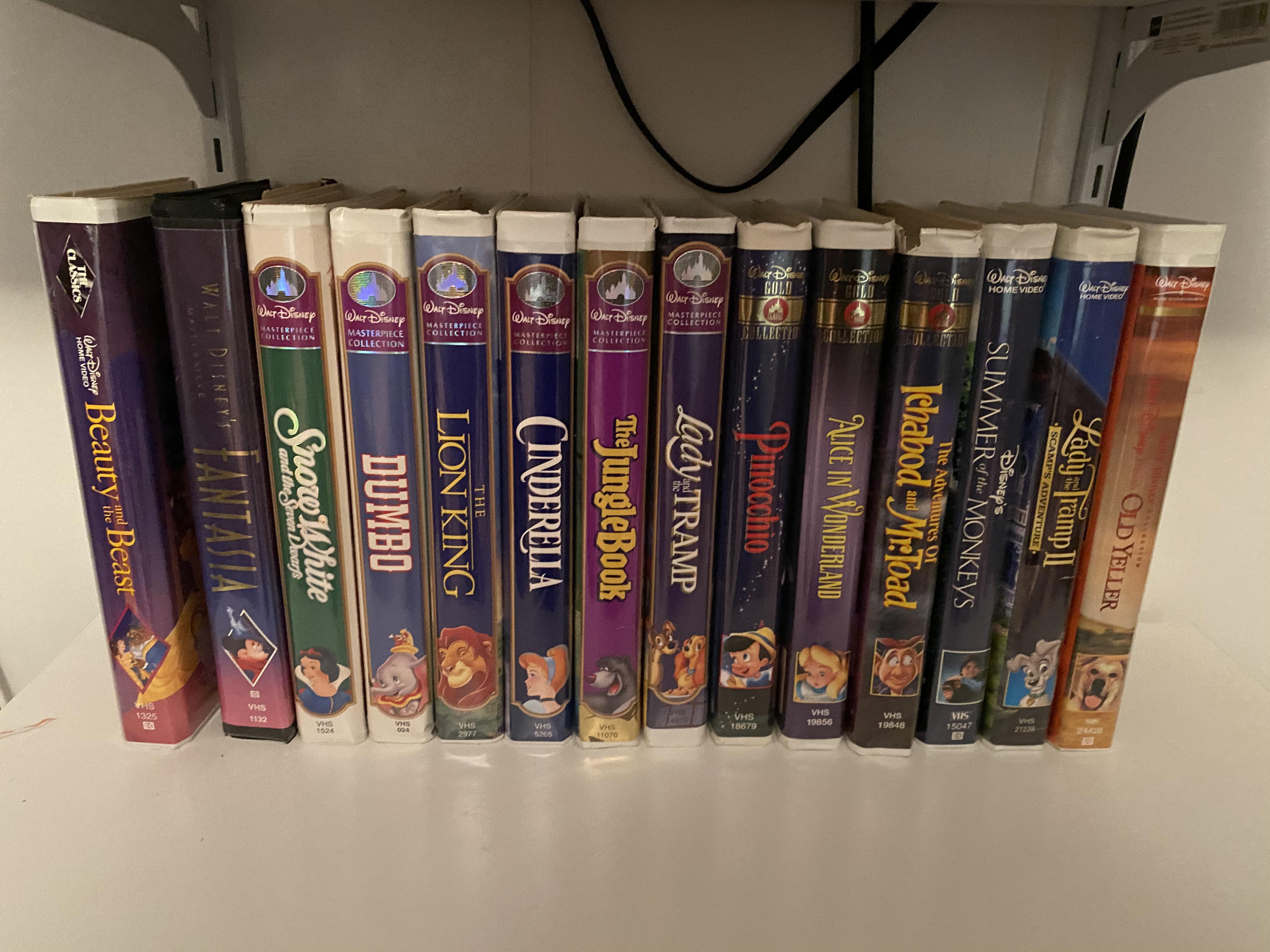 My collection of Disney VHS tapes r/VHS
