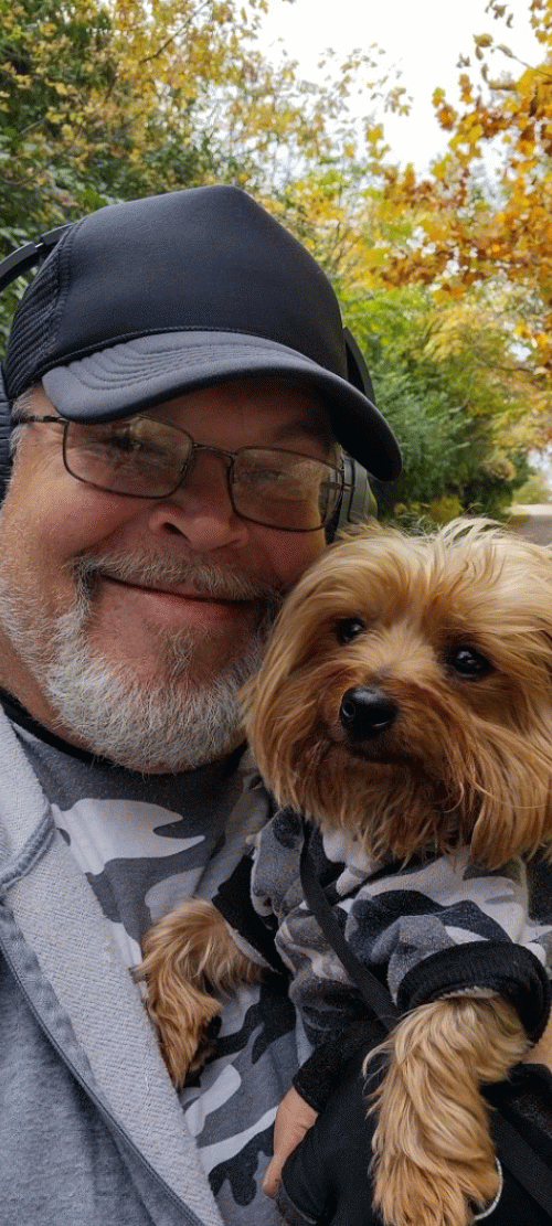 Me 👣 and Chauncey 🐾 r/Yorkies