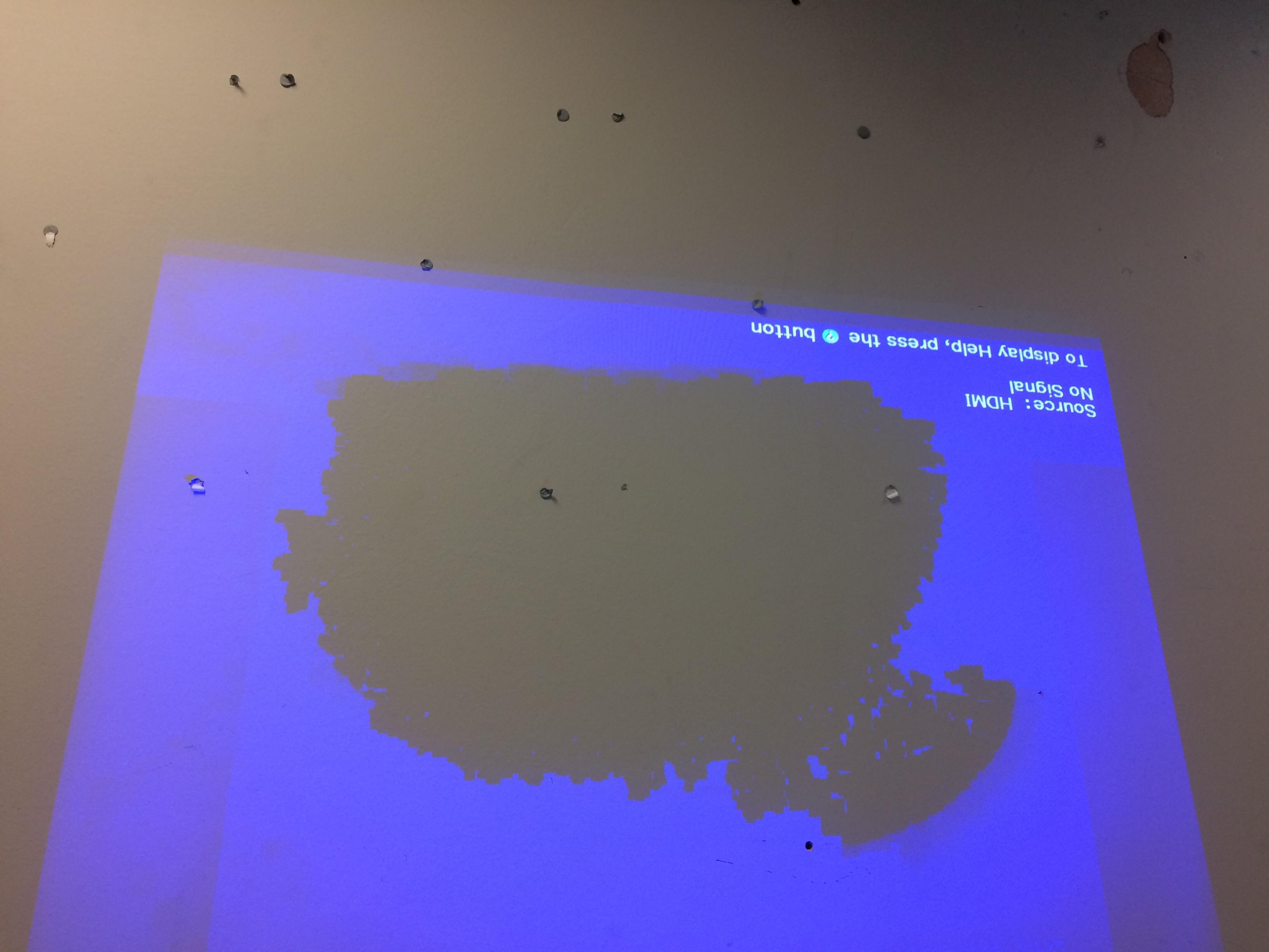 My projector has developed some ghosting ready for Halloween r