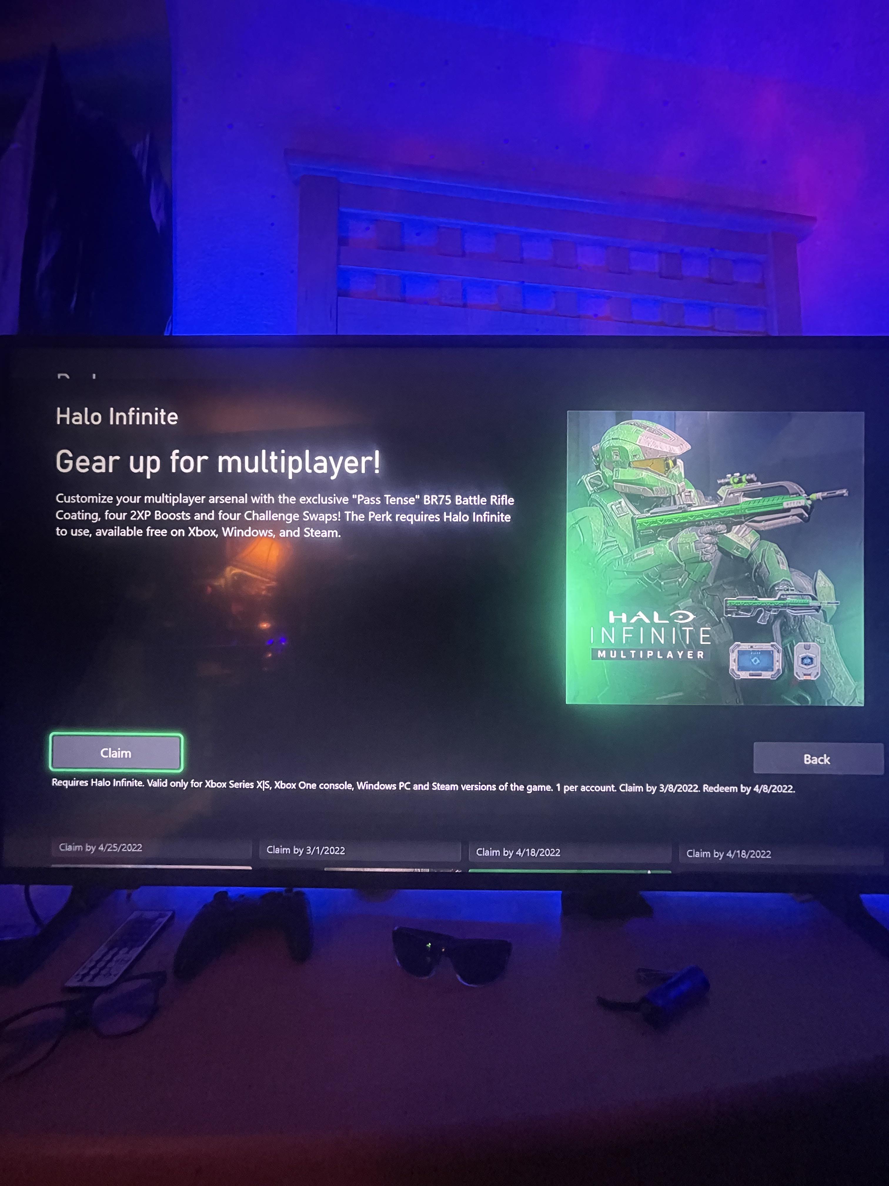 Xbox store Perks free skin claim yours two haloinfinite