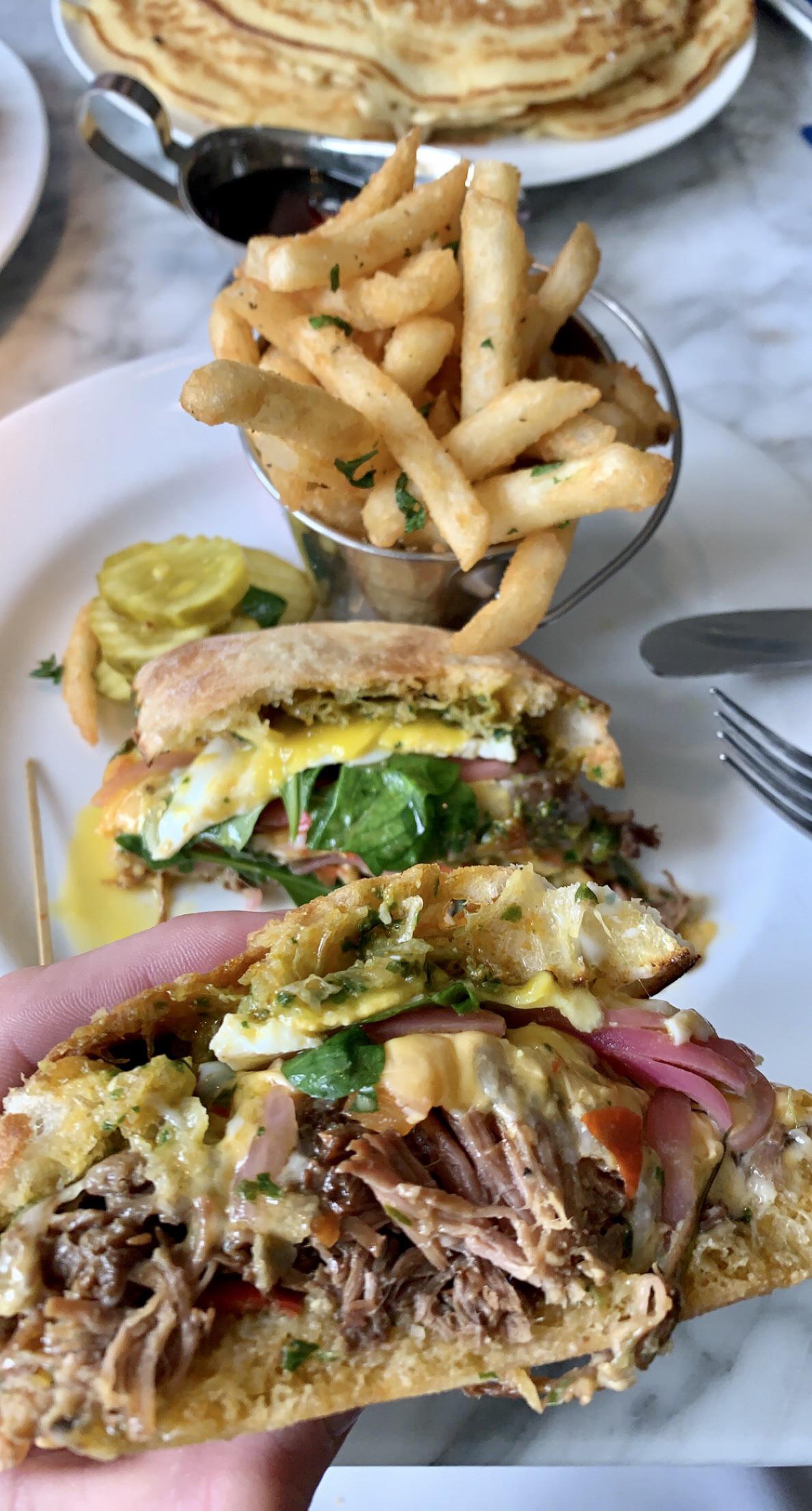 [I ate] braised short rib breakfast sandwich r/food