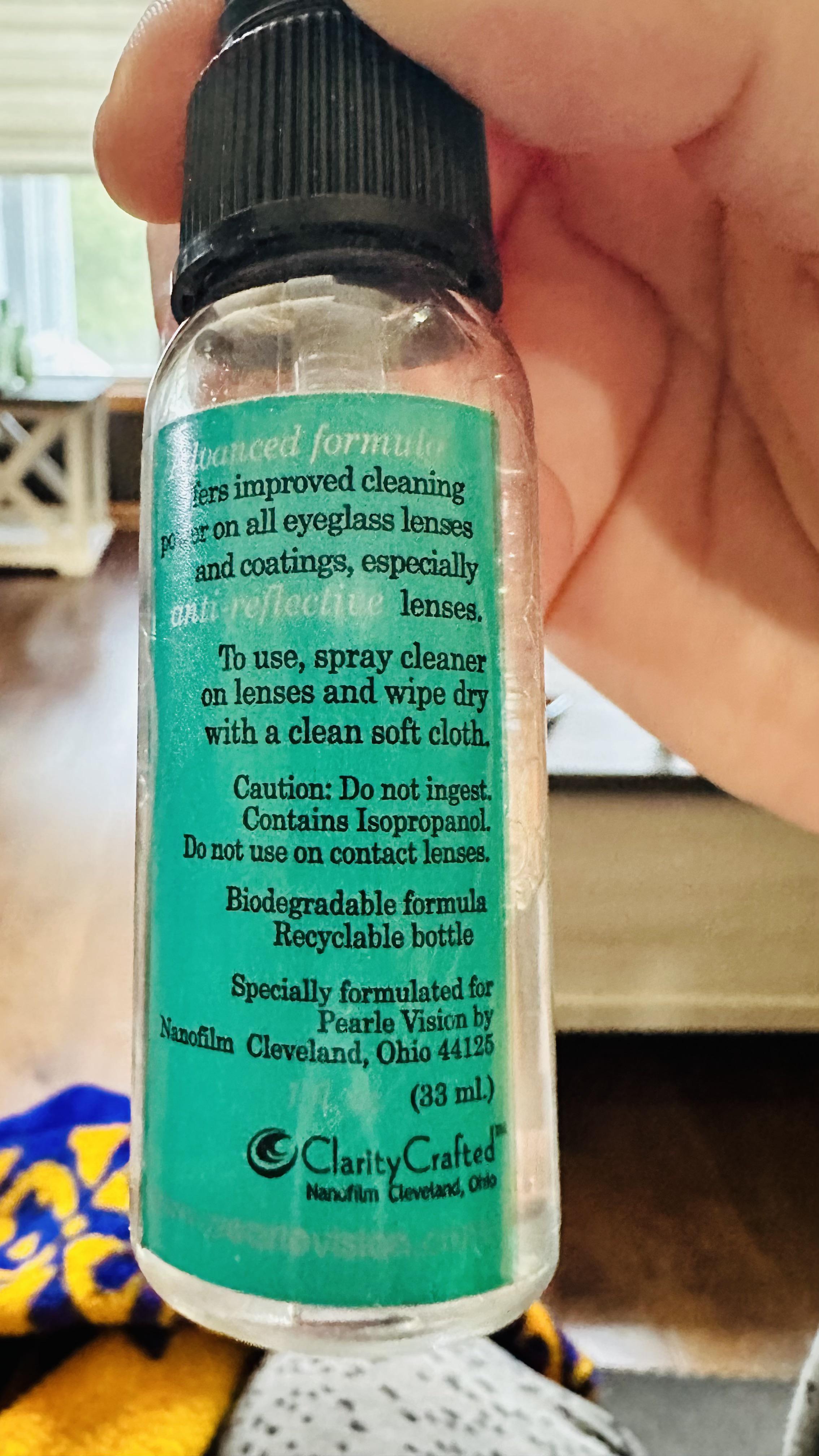 Why am I having such a hard time cleaning my progressive lens? I use a