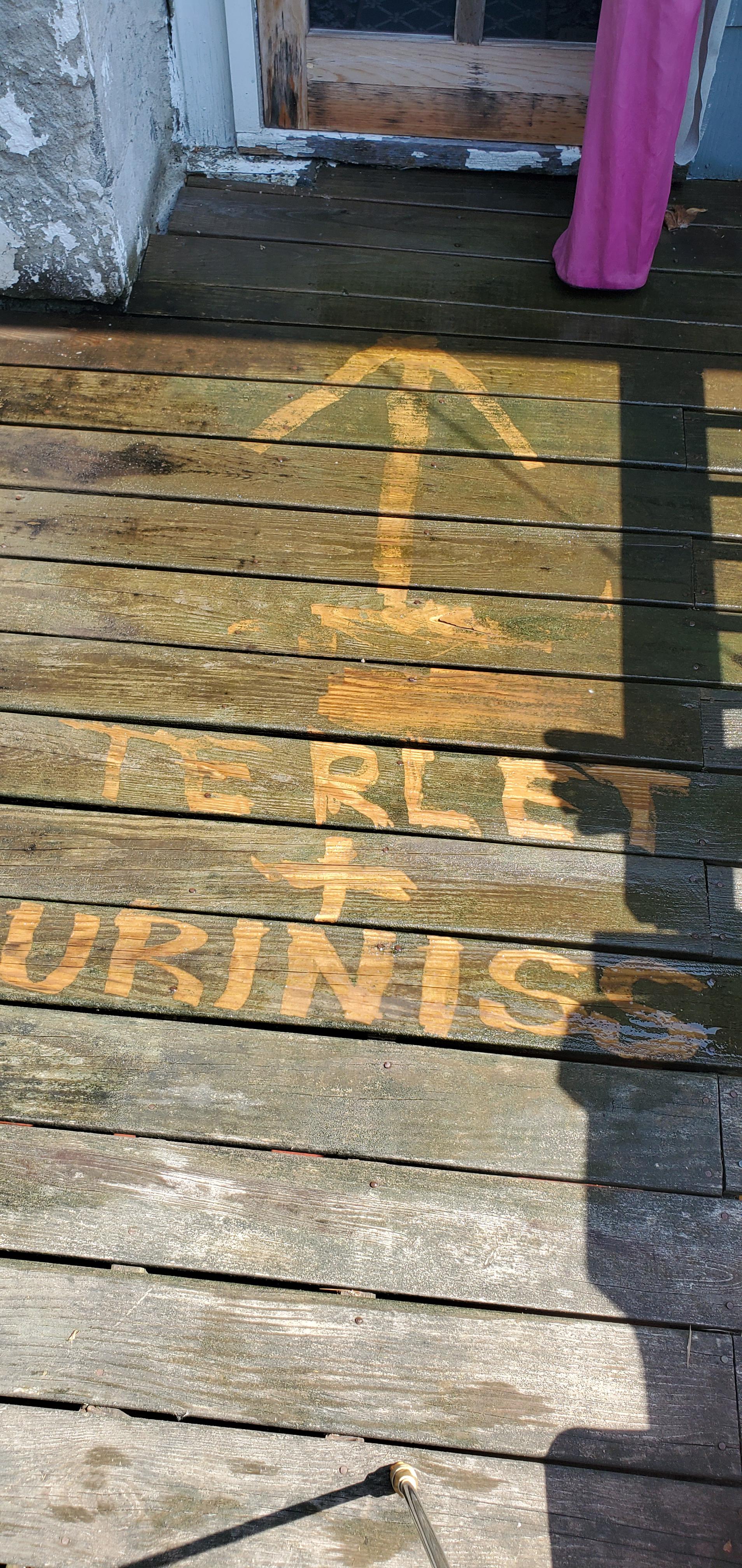 Started pressure washing the deck for my super soft