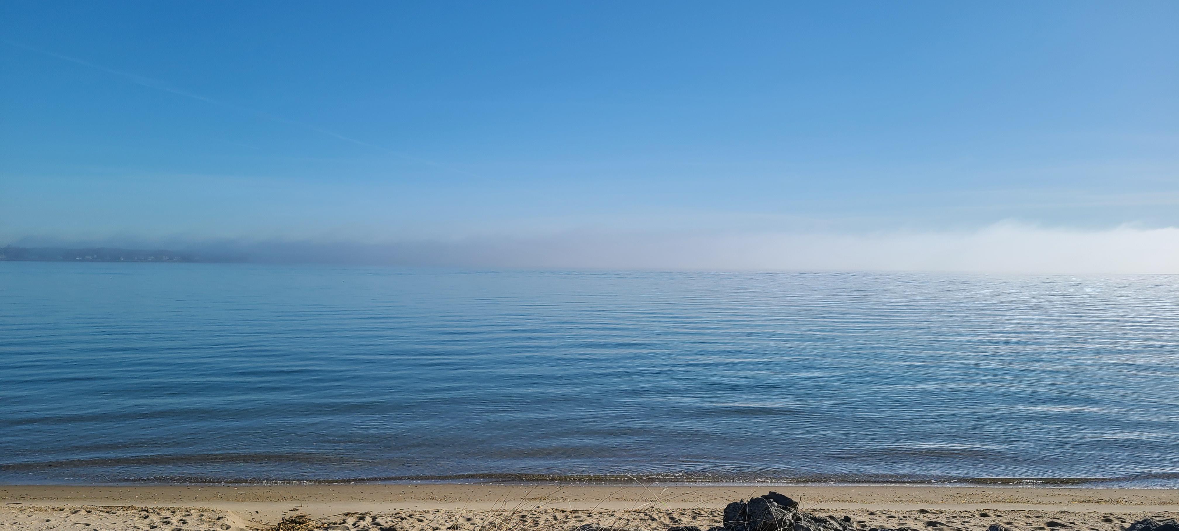 Bay fog, Potowomut RI r/Beachporn