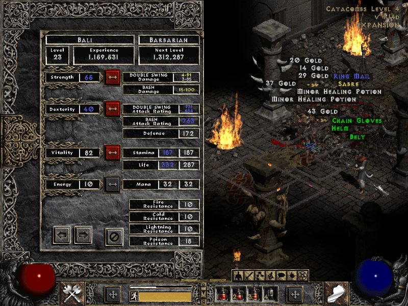 Second time killing Andariel with 35 MF on Normal diablo2