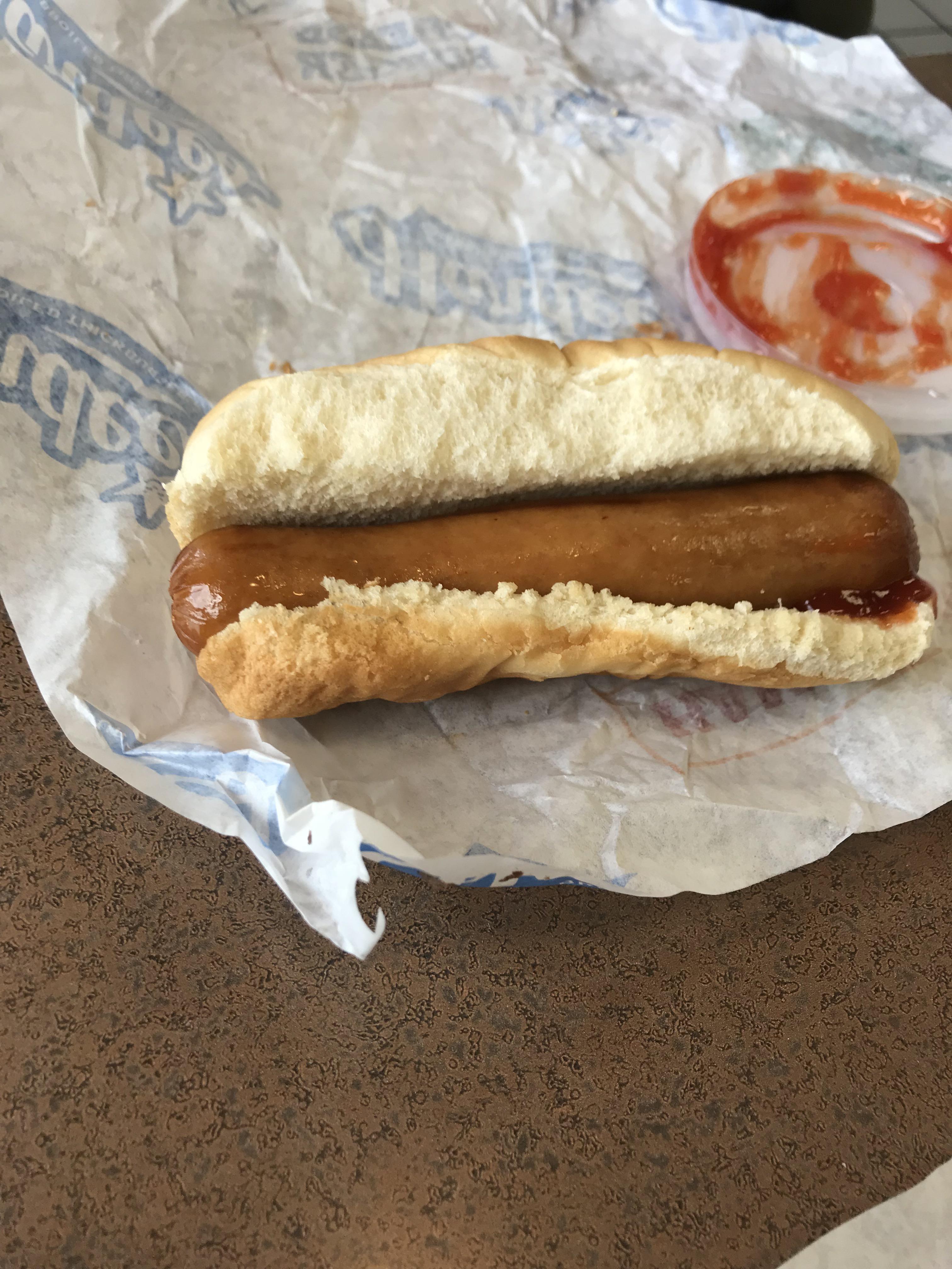 Hardee’s “jumbo” hotdog r/shittyfoodporn