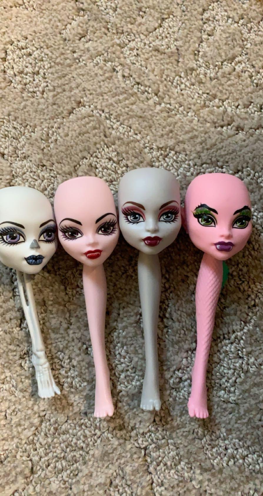 My sister and I used to rip the heads off of Monster High Dolls and