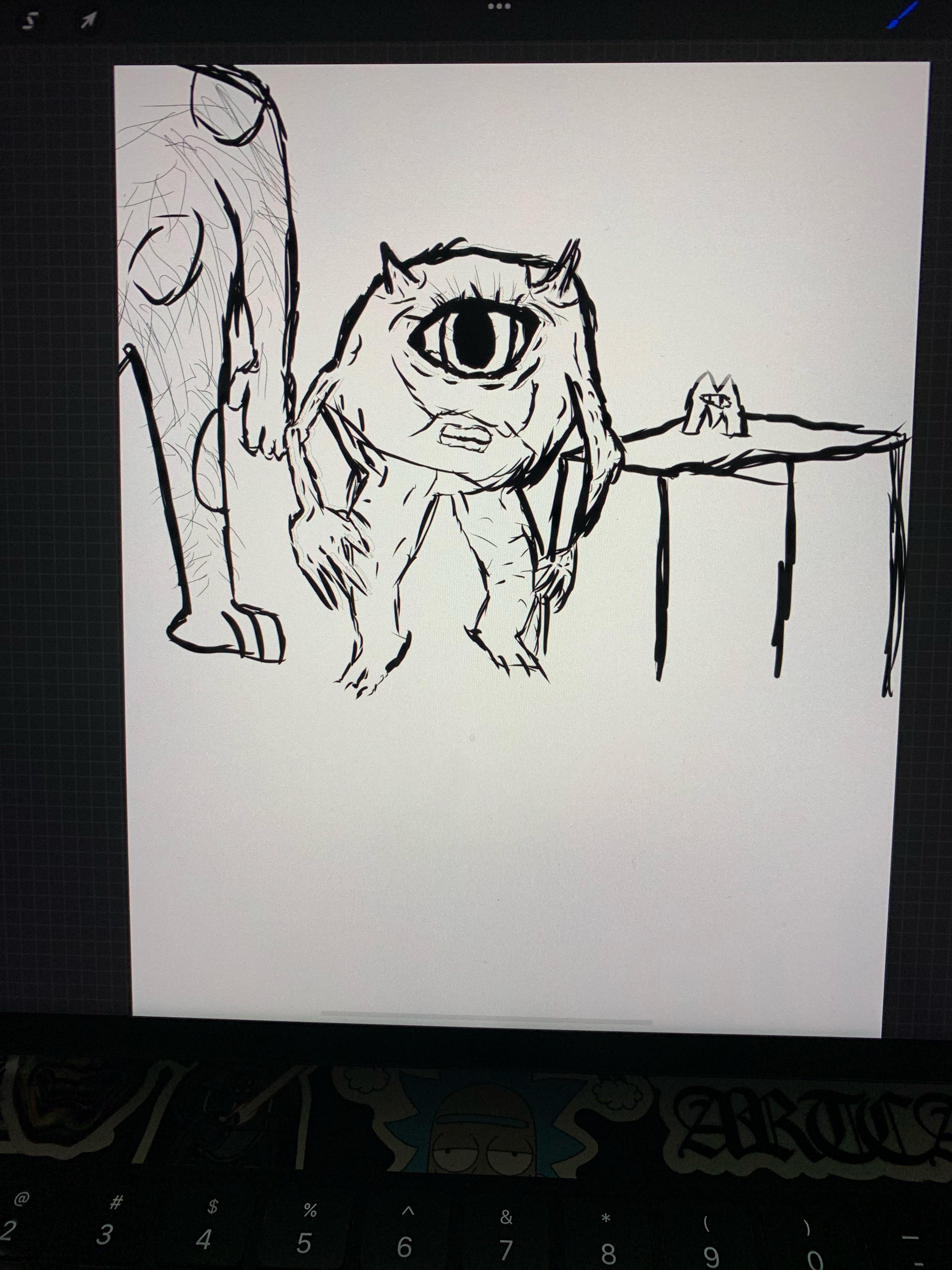 I made the monsters inc drawing r/MeatCanyon