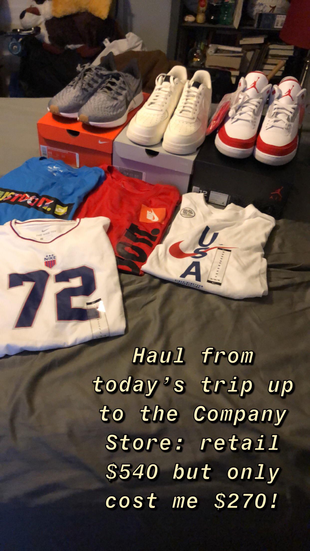 First trip ever to the Company store in Memphis was successful! r/Nike