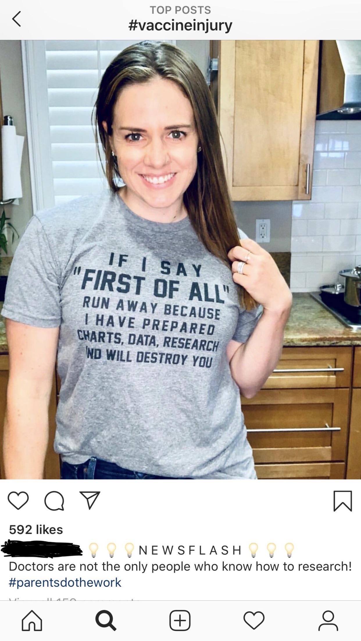 Karen will DESTROY you with her mountains of evidence vaxxhappened