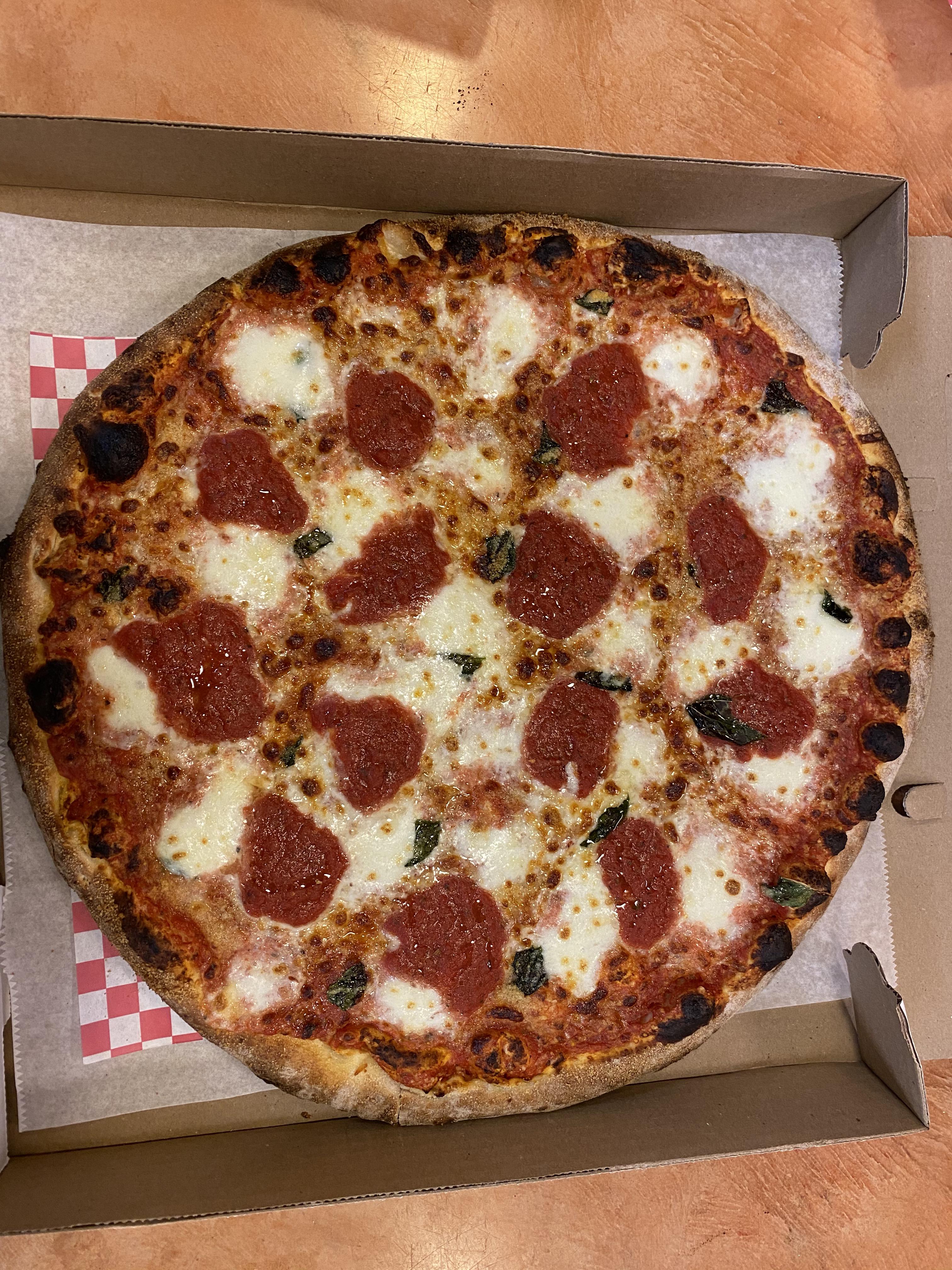 Now that’s a Brooklyn Pie from Pizza Amore “The Wood Fire Way” Grand