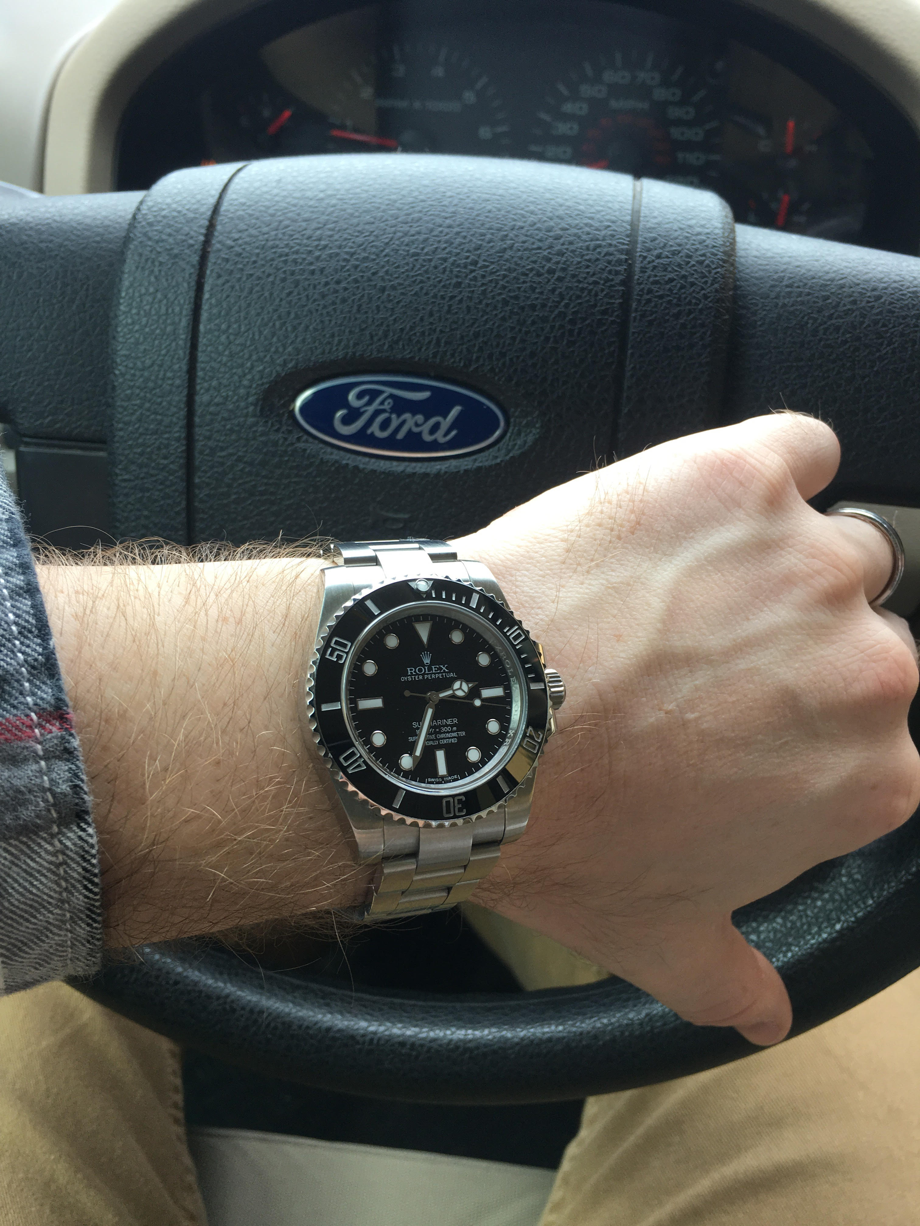 Reasonably priced watch with my reasonably priced vehicle. Ballin' on a