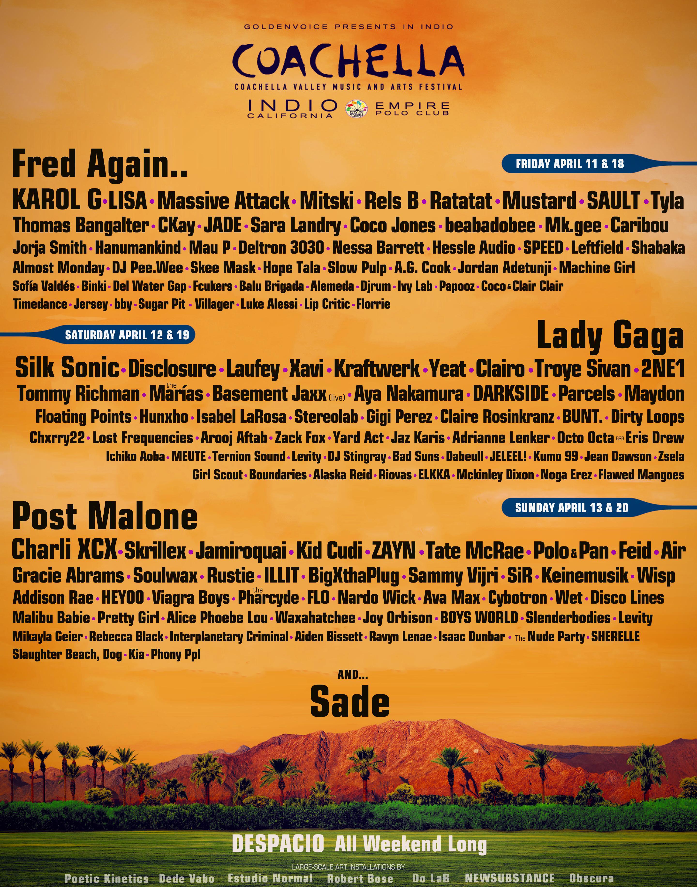 Coachella 2025 Mock Lineup 🙂 r/Coachella