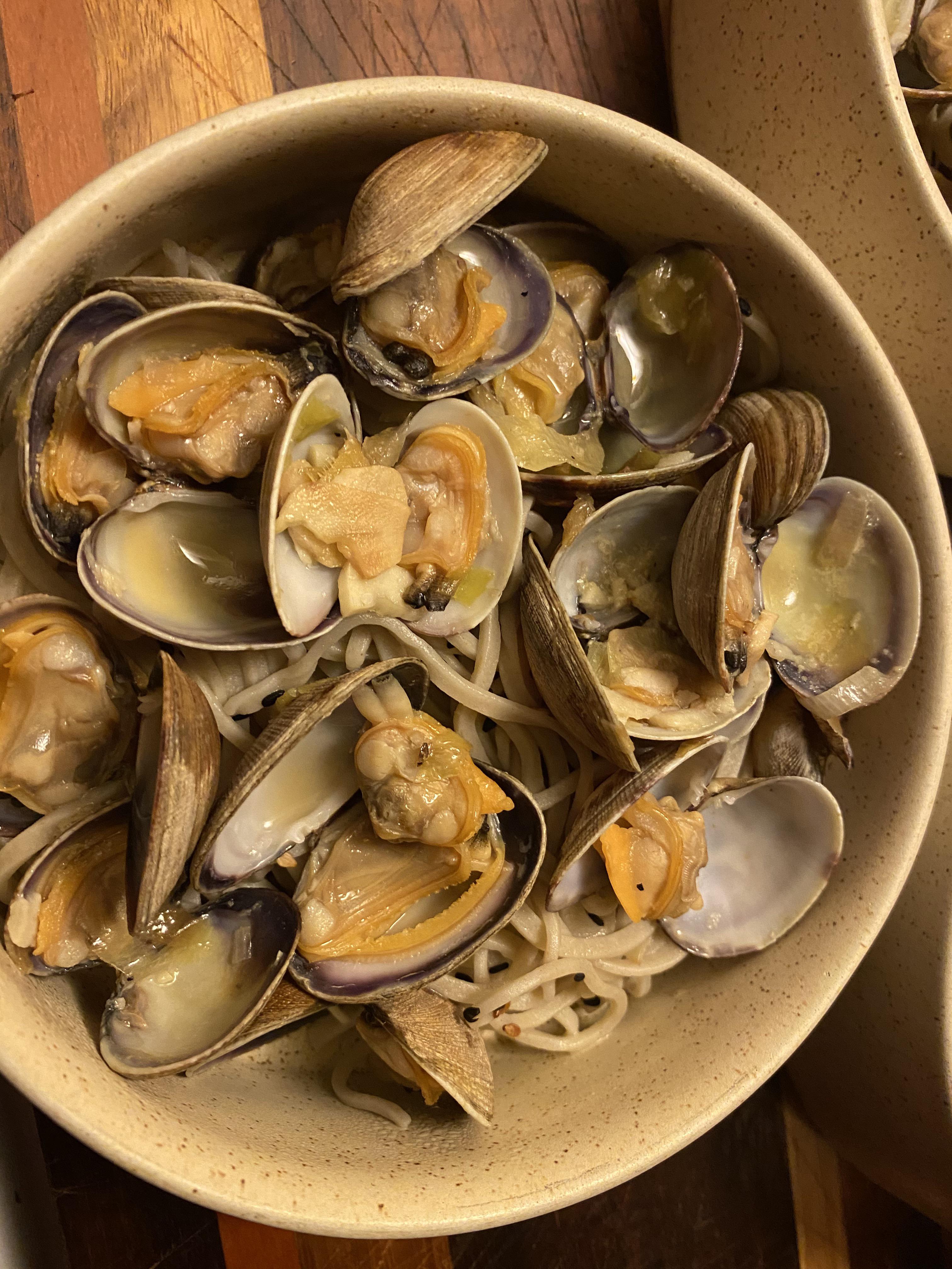 Made Sohla’s brothy clams with soba r/bon_appetit