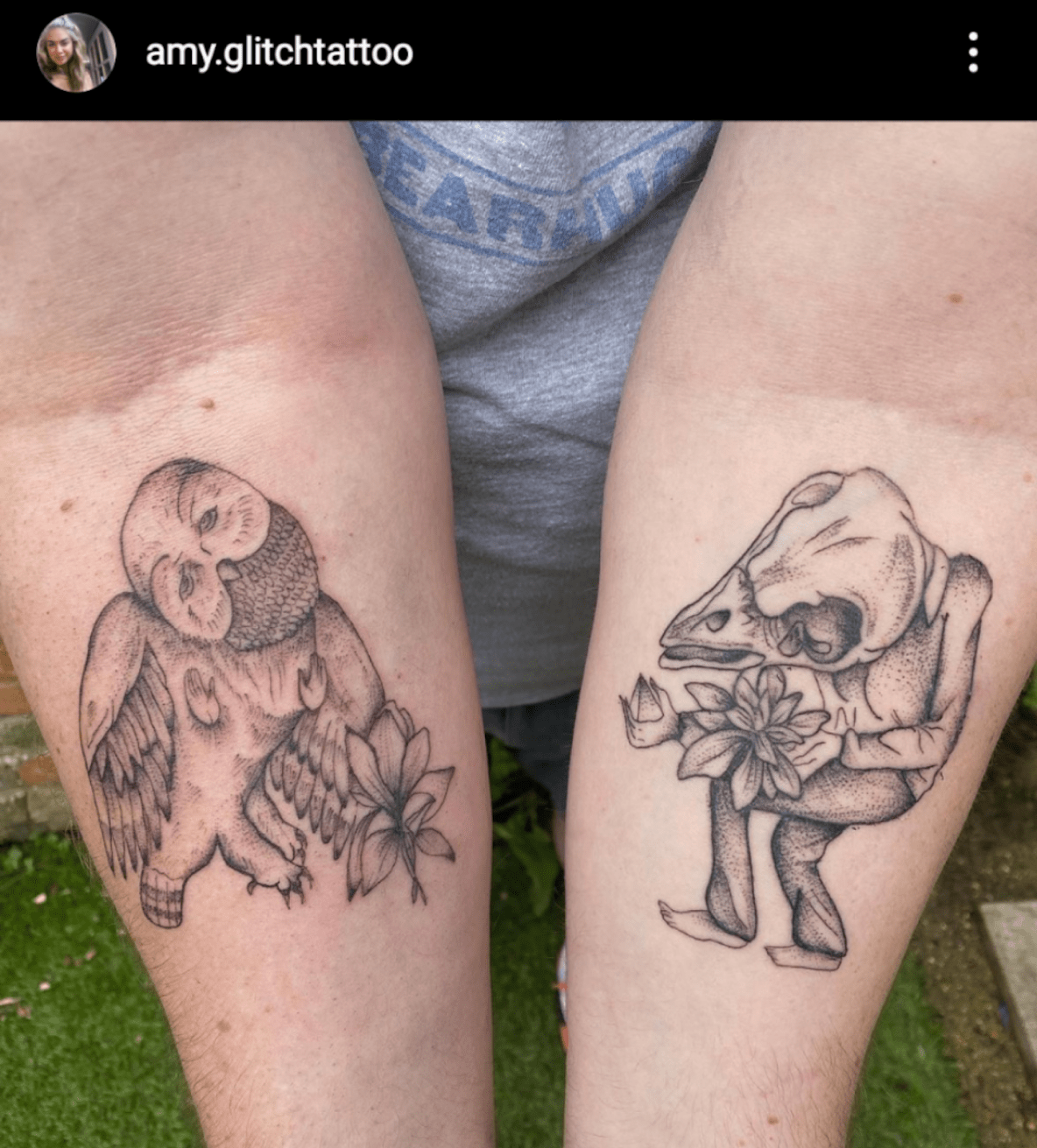 Song Ohia Artwork by William Schaff done by Amy Autonomy Tattoo